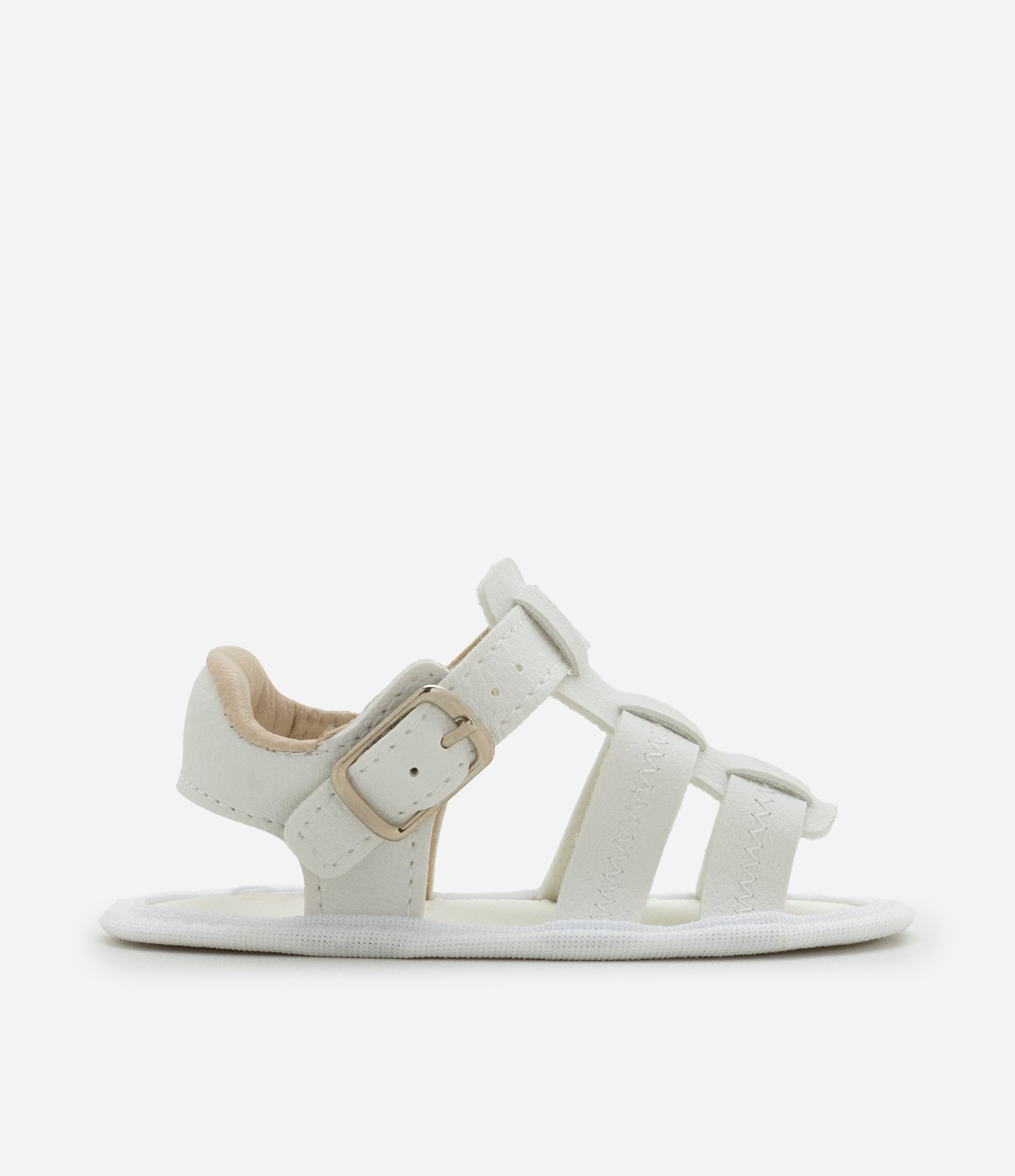 Sandália Infantil com Tiras Transpassadas - Tam 13 a 16 Branco 5