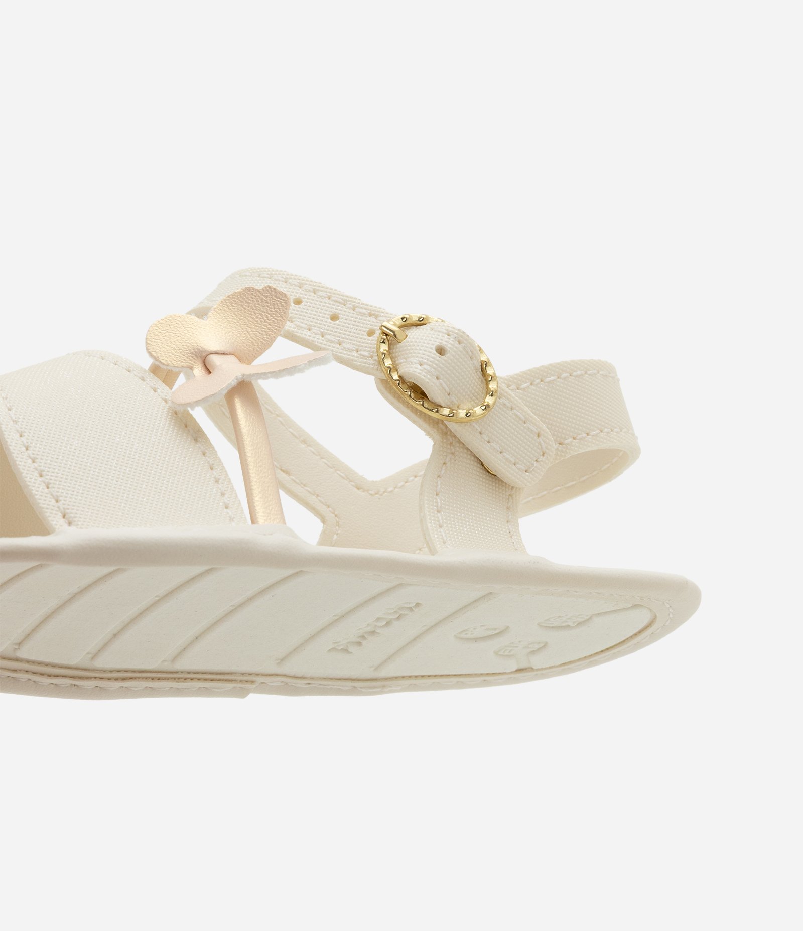 Sandália Infantil com Borboletinhas - Tam 13 ao 16 Off White 3