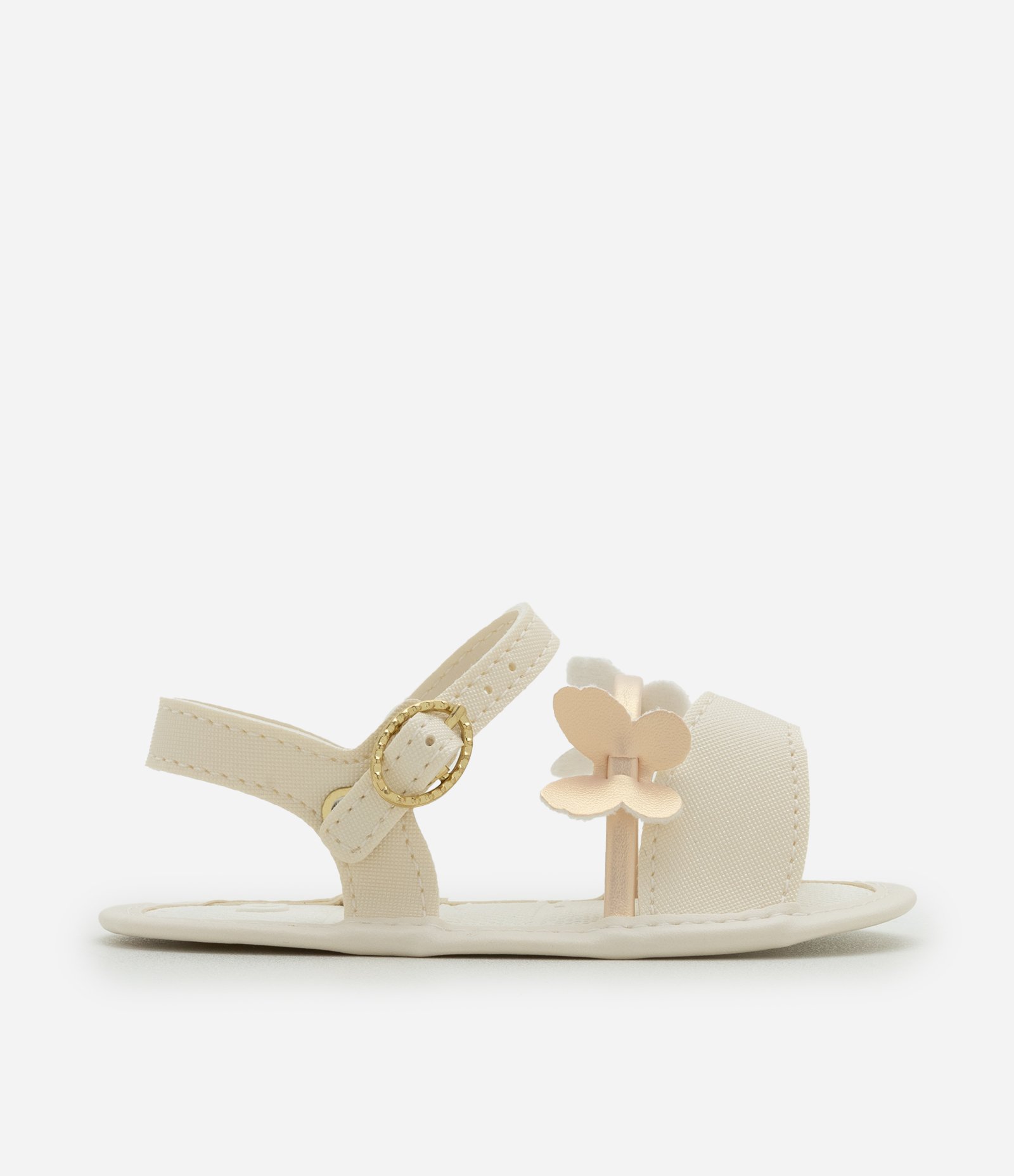Sandália Infantil com Borboletinhas - Tam 13 ao 16 Off White 5