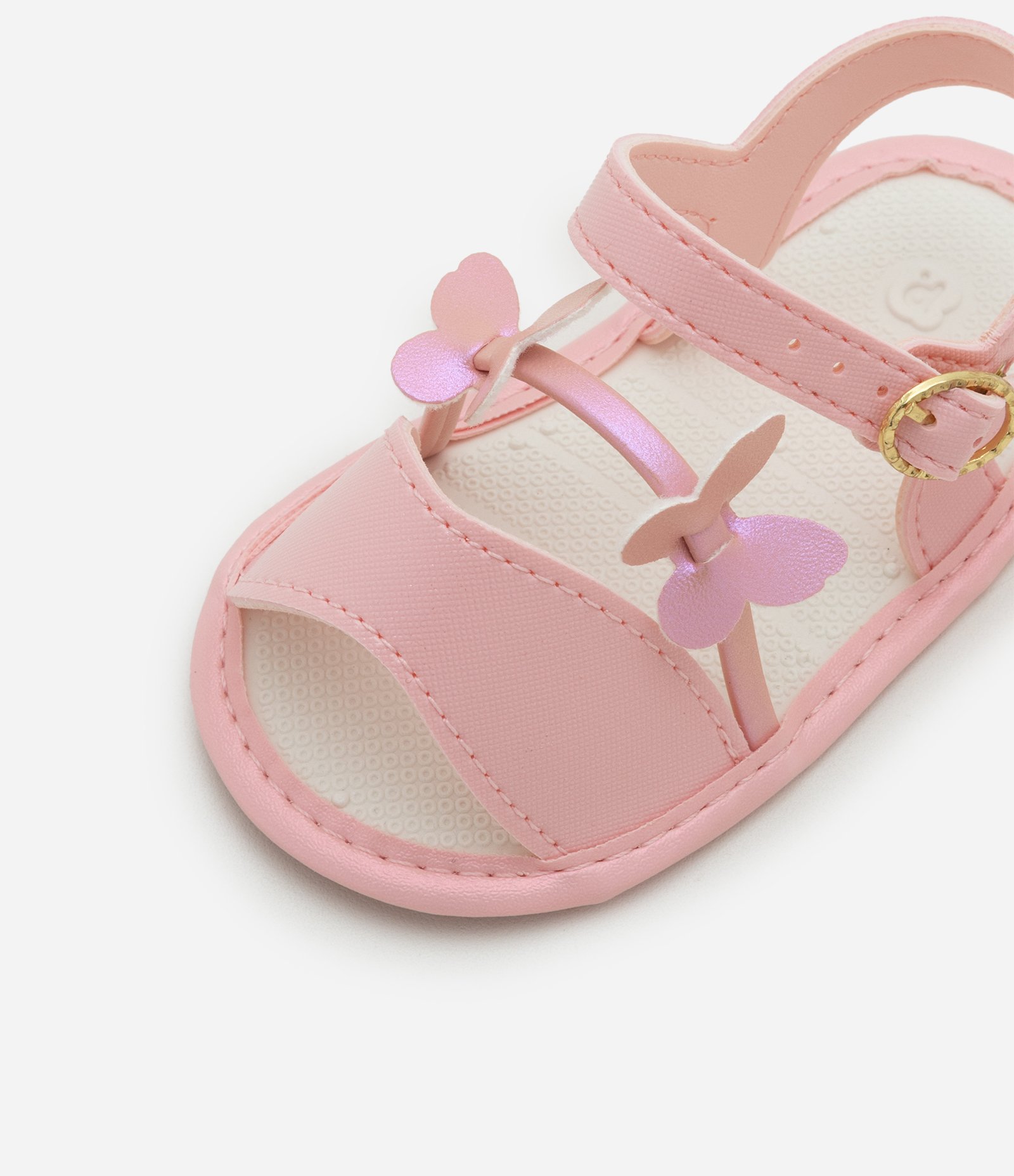Sandália Infantil com Borboletinhas - Tam 13 ao 16 Rosa 4