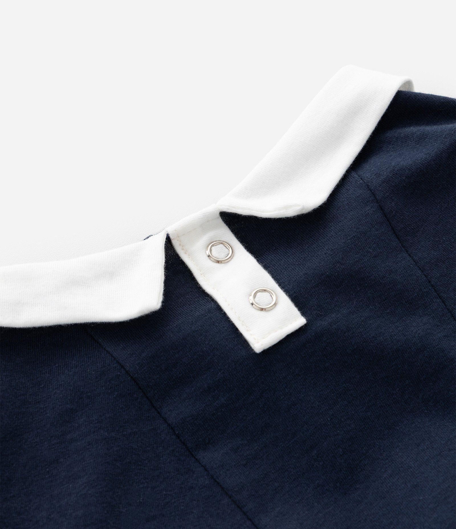 Roupa de Pet com Gola Polo e Viés Contrastantes Azul 5