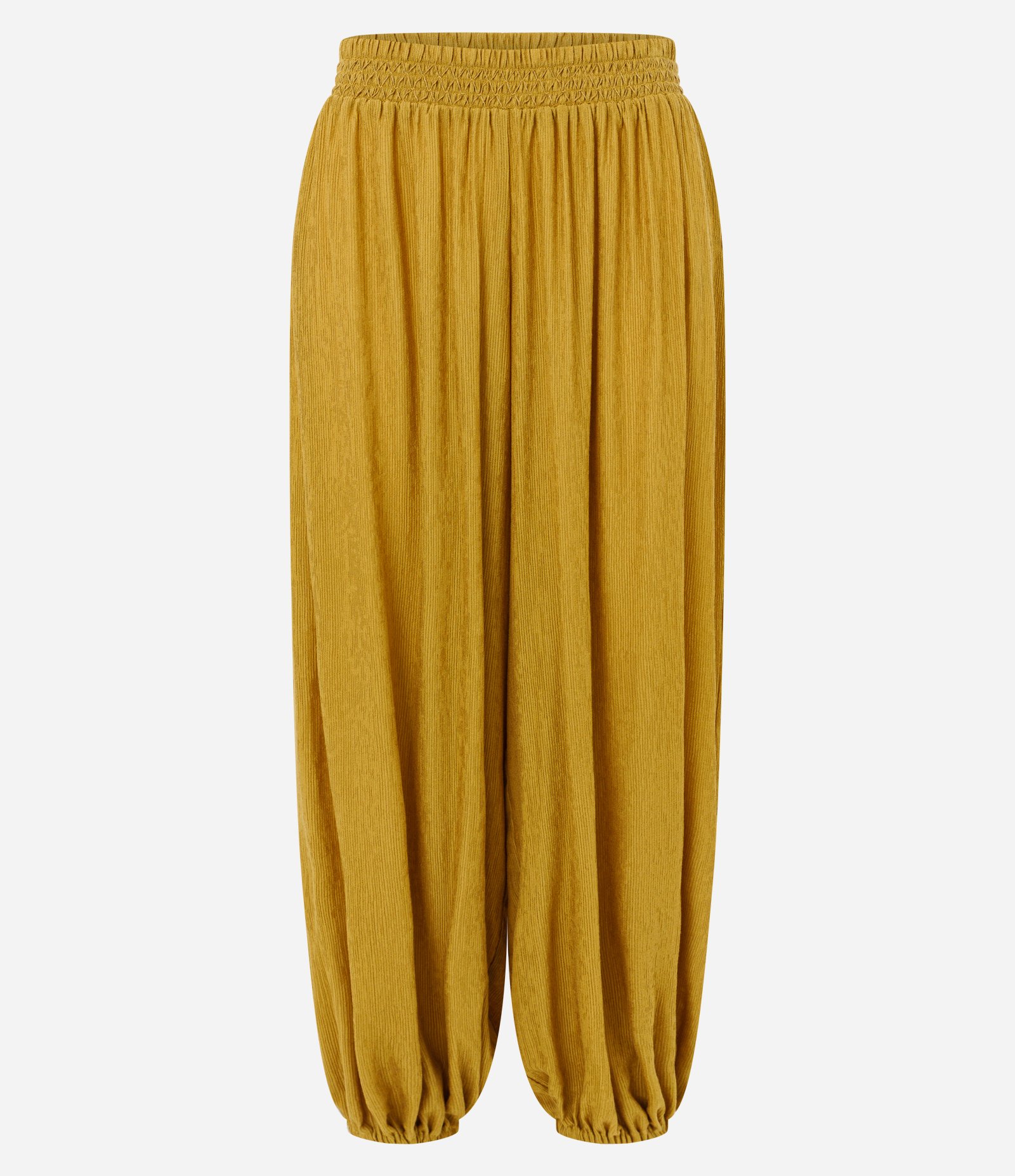 Calça Aladim em Viscose com Cós Elástico Amarelo 5