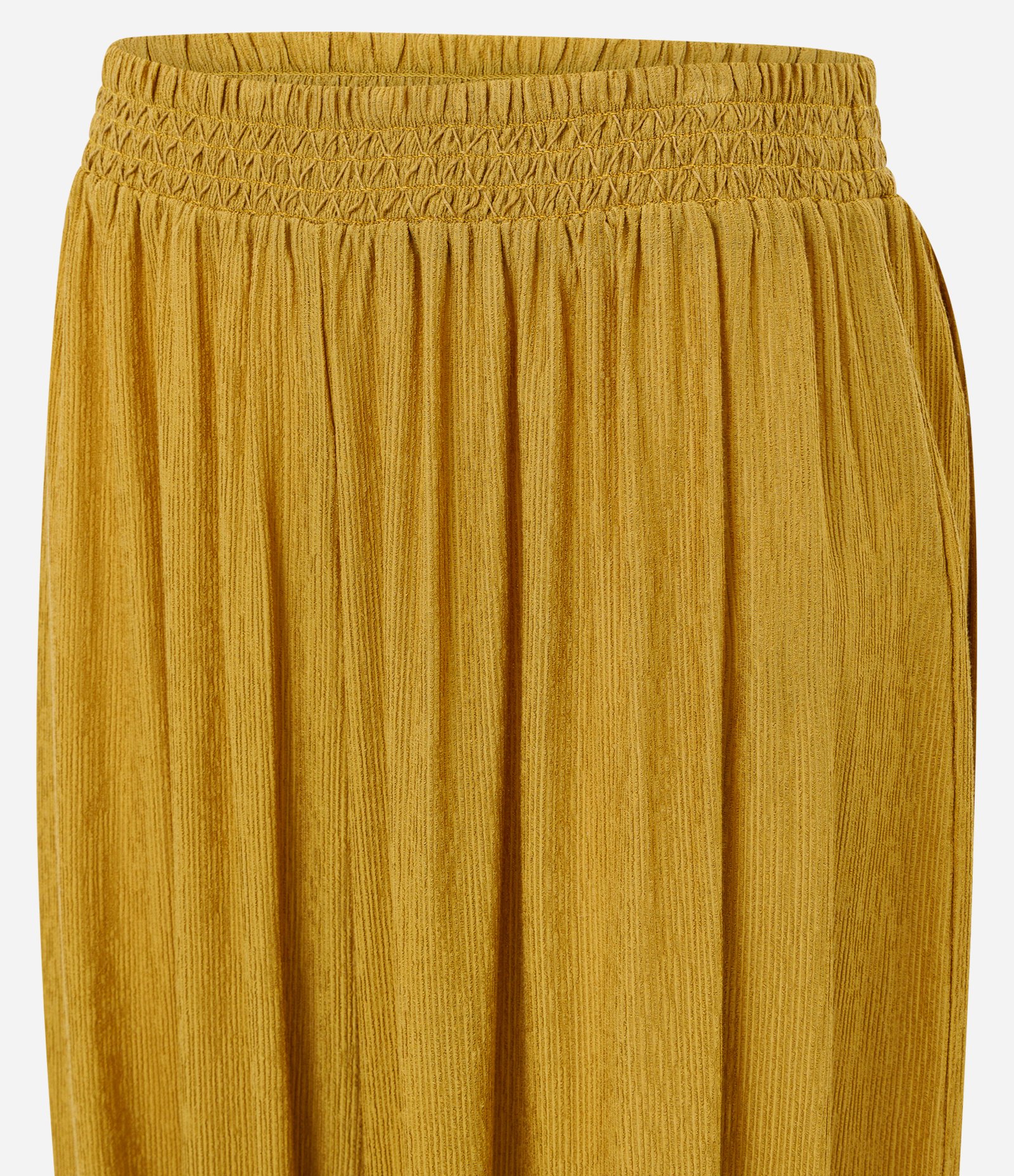 Calça Aladim em Viscose com Cós Elástico Amarelo 6