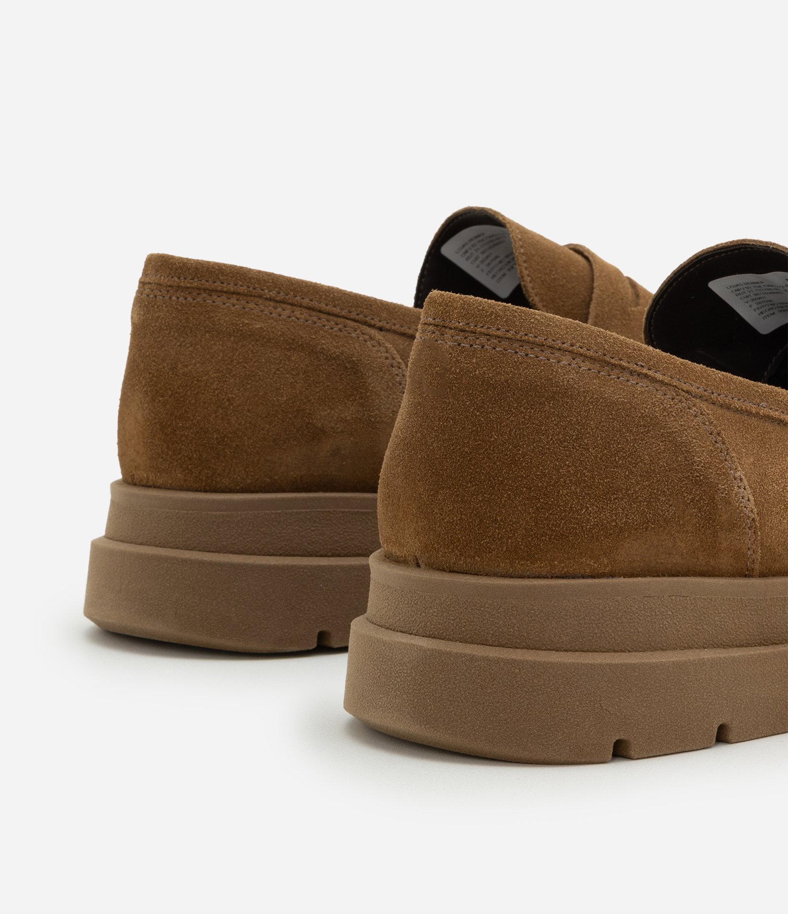 Sapato Loafer Tratorado em Couro com Camurça Marrom 5