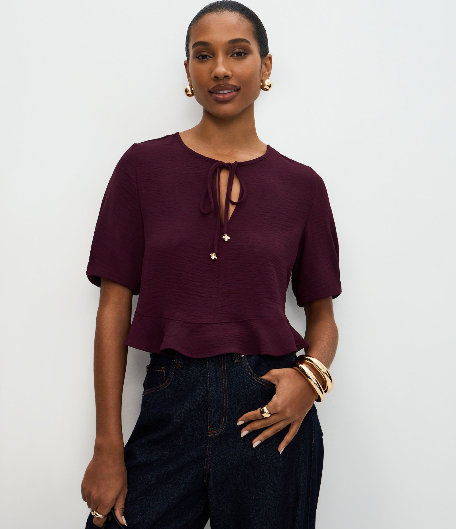 Blusa com Babados e Amarração Frontal Fig 1
