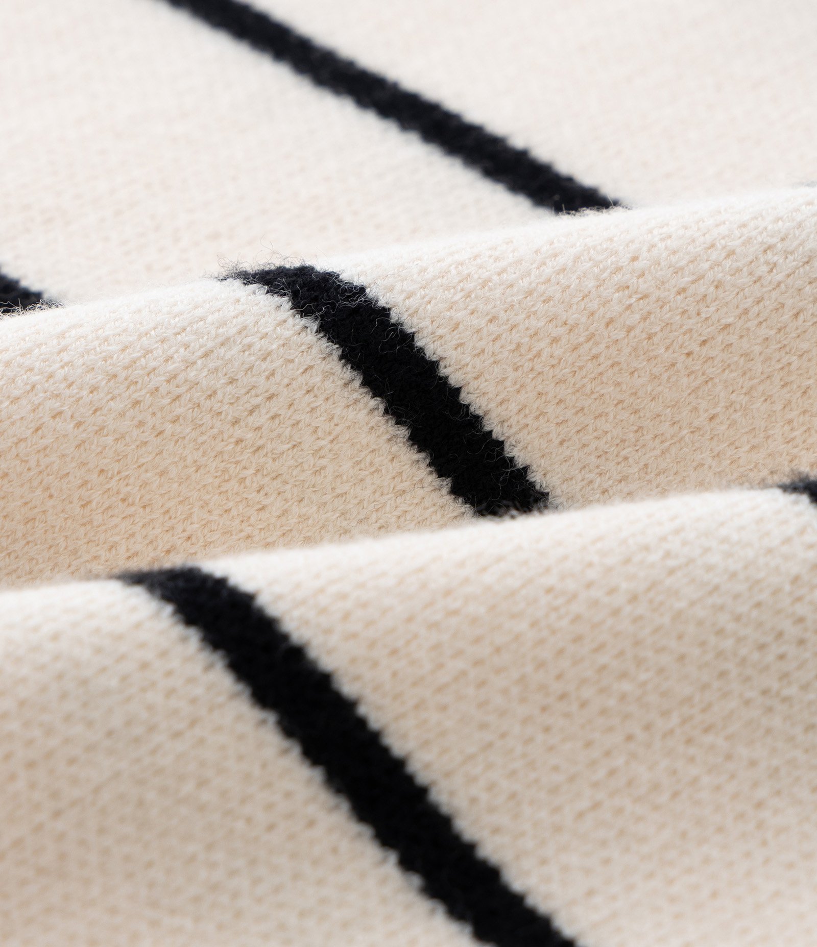 Camiseta Infantil em Jacquard Listrado – Tam 5 a 14 Anos Off White 3