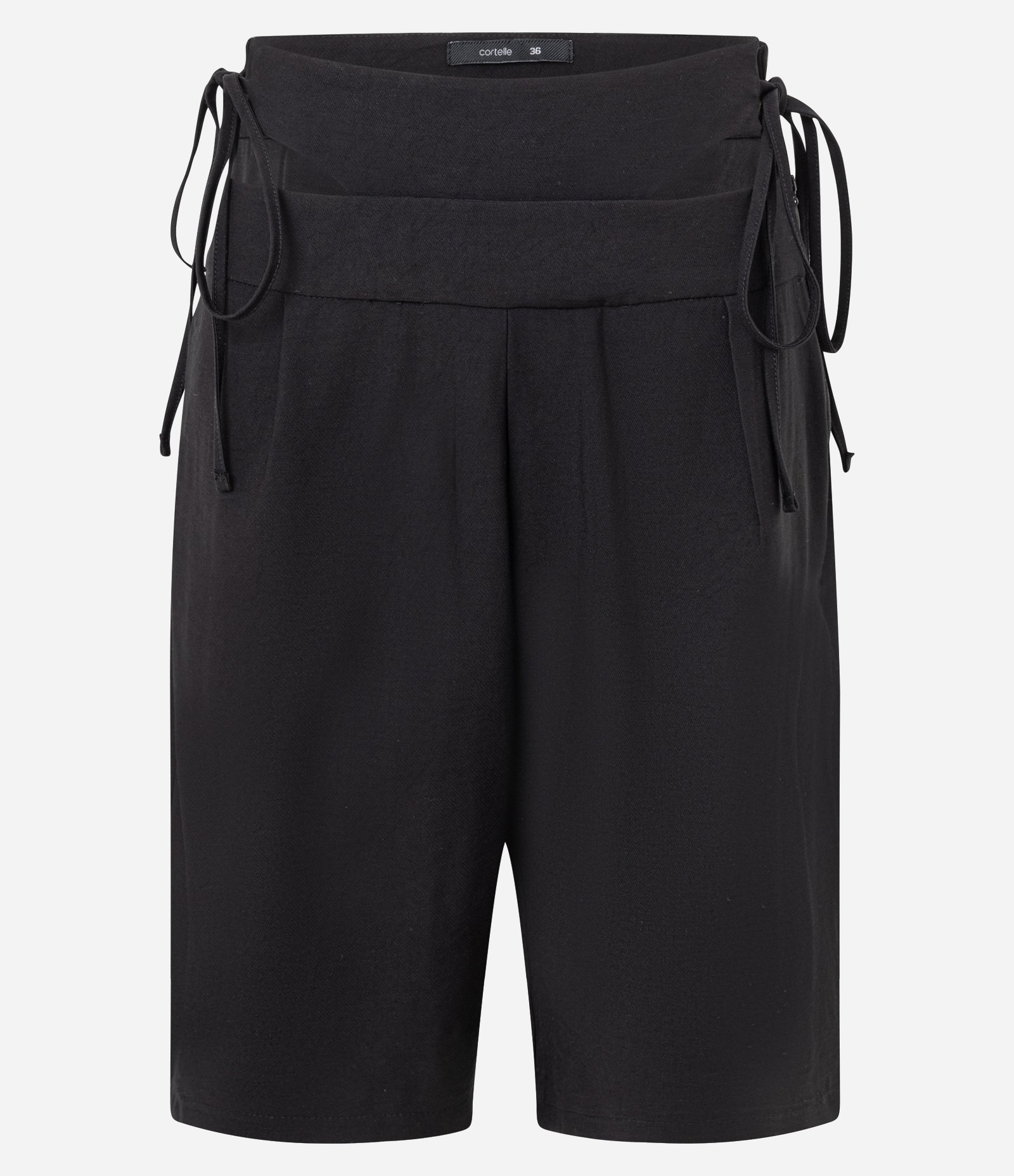 Bermuda Evasê Alfaiatada com Sobreposição de Calcinha Cinza 5