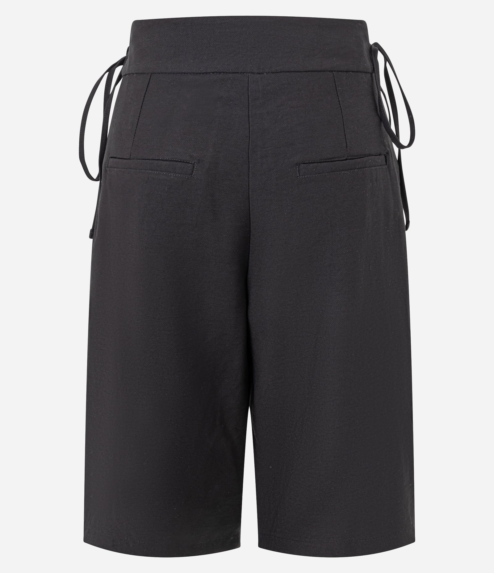 Bermuda Evasê Alfaiatada com Sobreposição de Calcinha Cinza 6