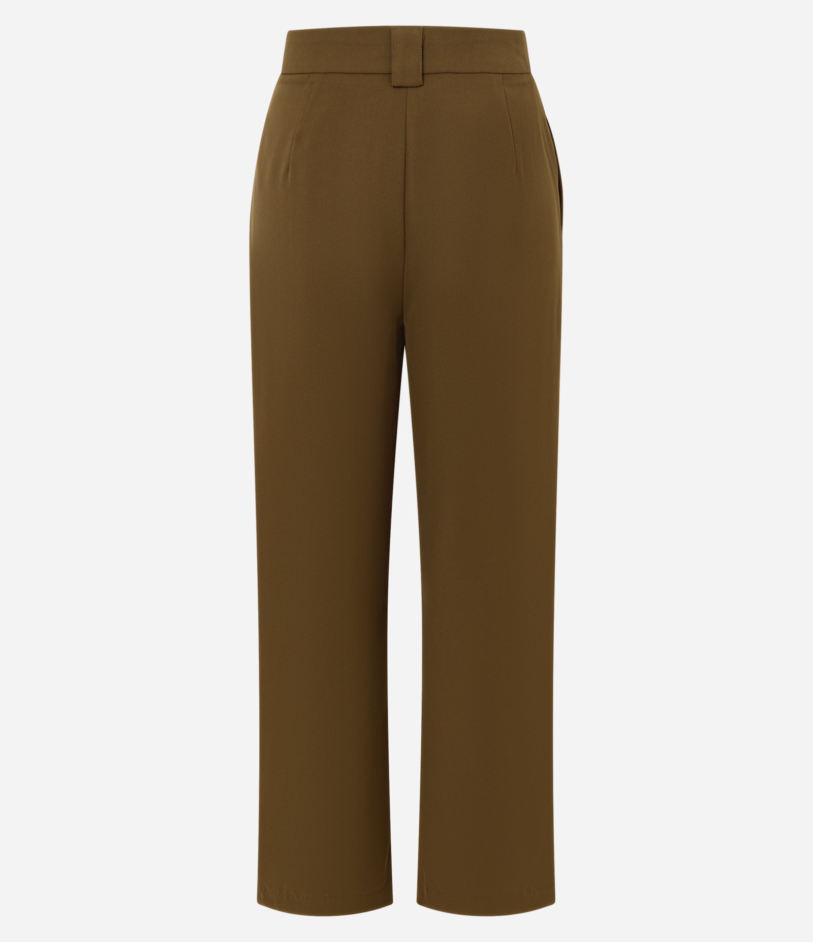 Calça Reta Alfaiatada com Pregas Frontais Verde 6