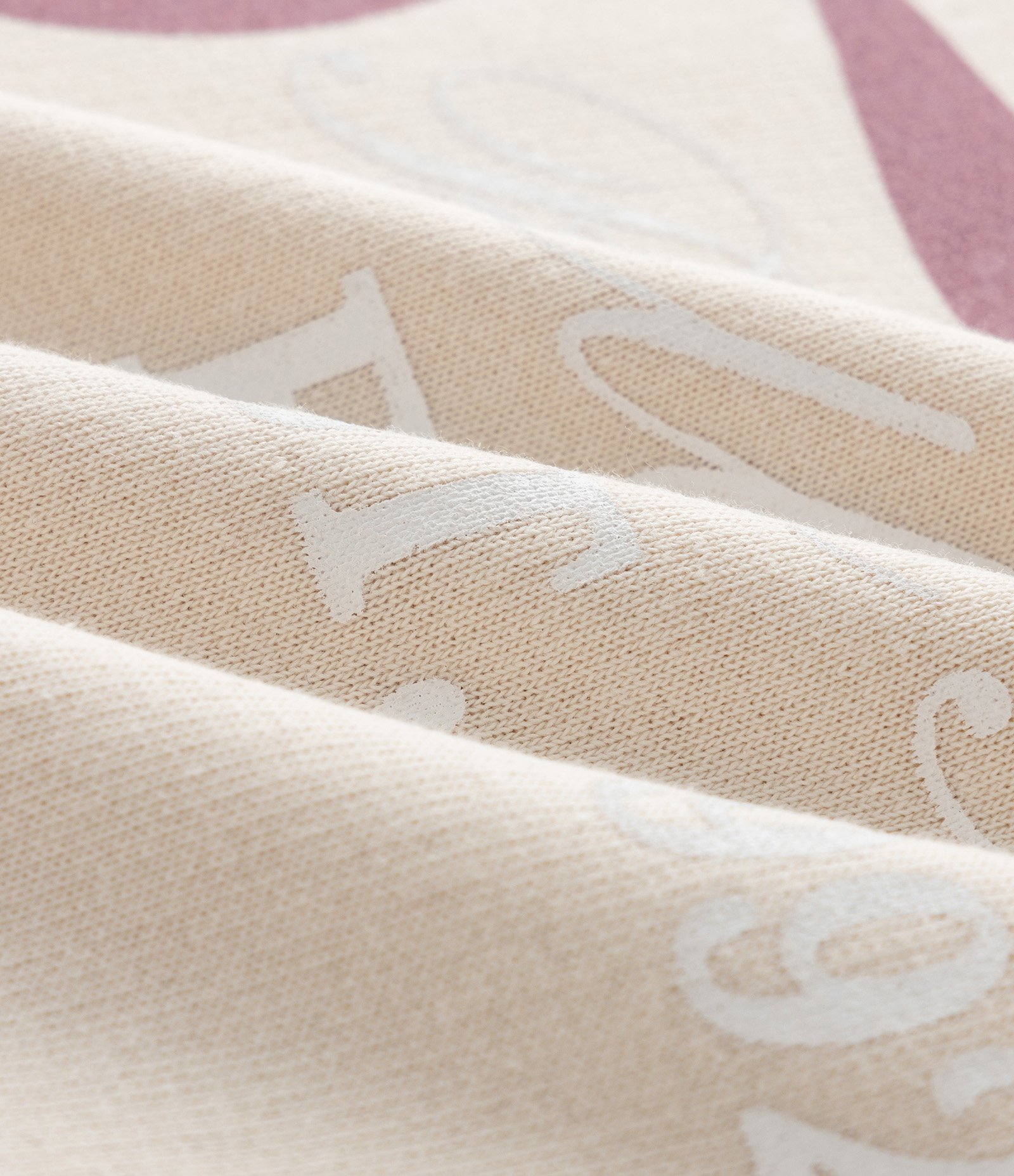 Blusão em Moletom com Estampa de Laço Curve & Plus Size Bege 3