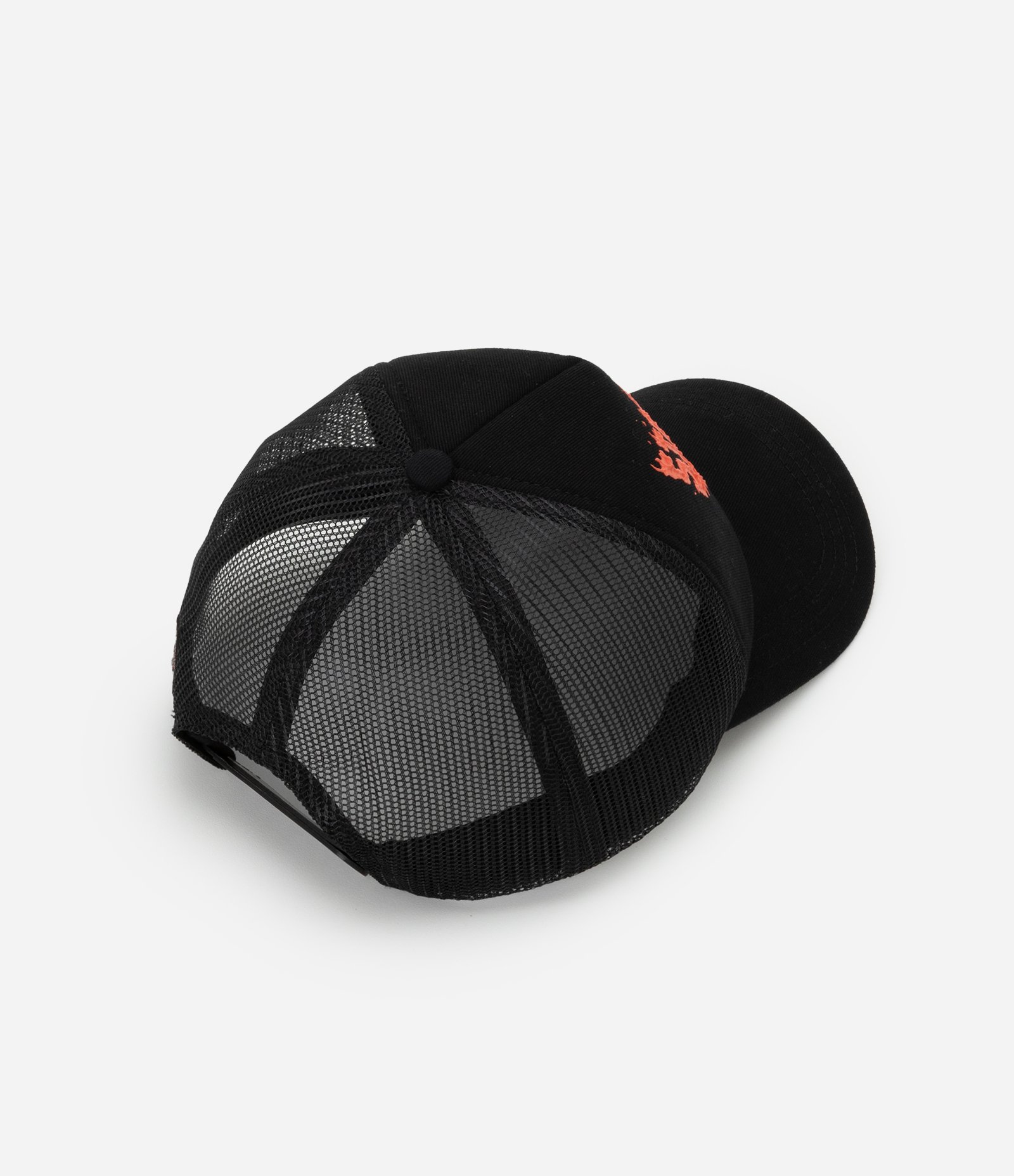 Boné Trucker em Sarja com Estampa Stranger Things Preto 2