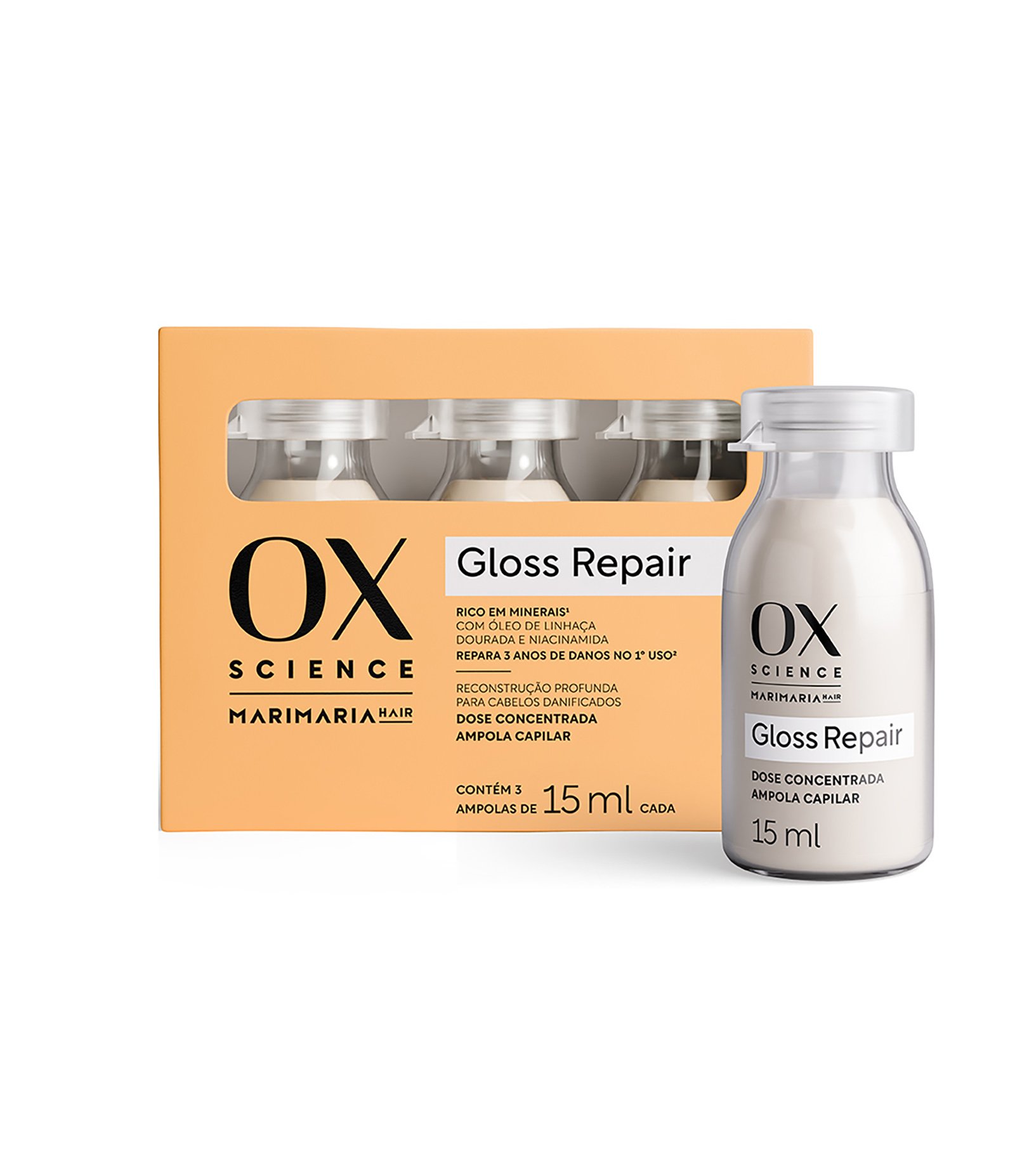 Kit Dose Concentrada Science Gloss Repair 3X Mari Maria OX KIT 1