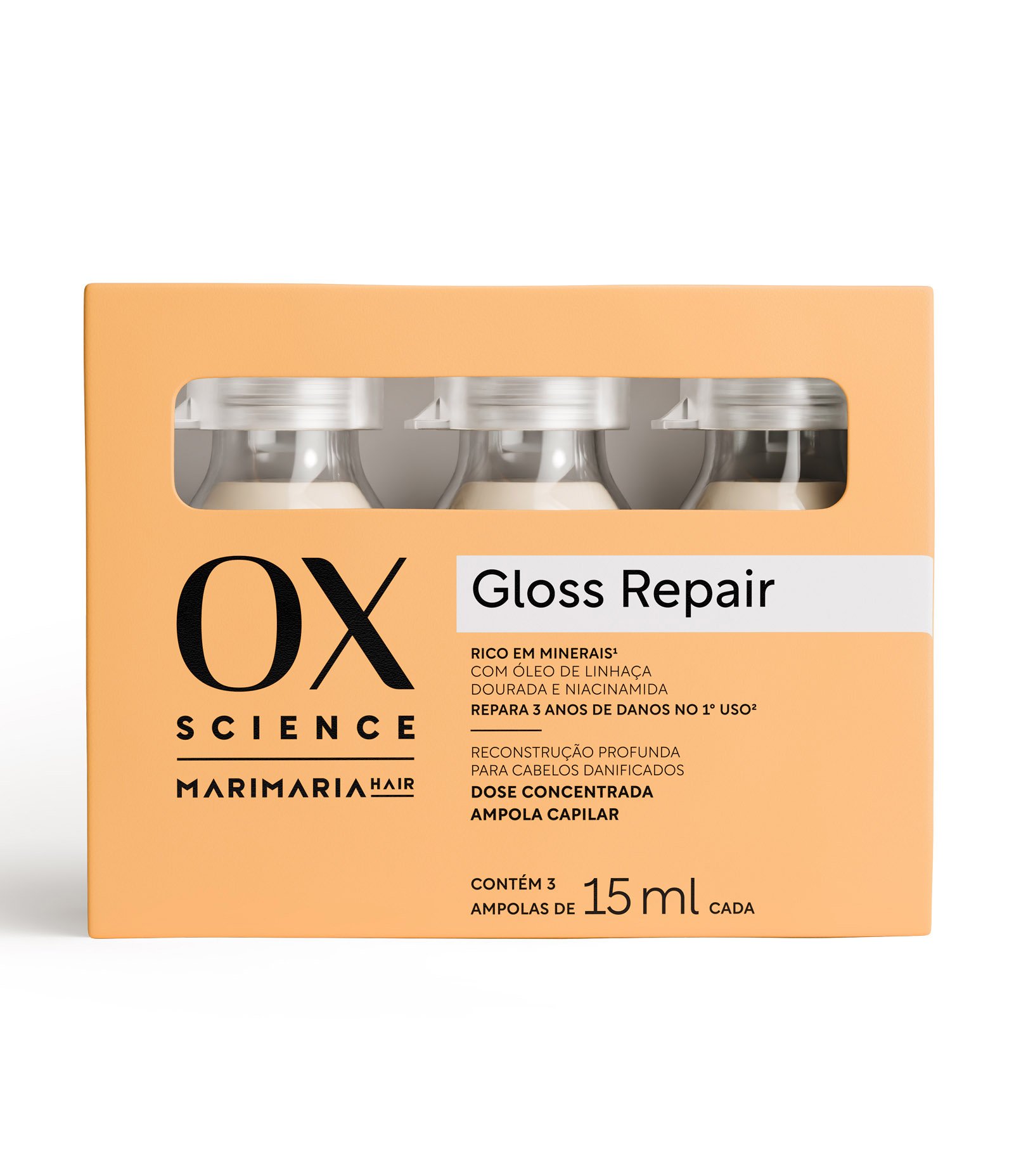 Kit Dose Concentrada Science Gloss Repair 3X Mari Maria OX KIT 4
