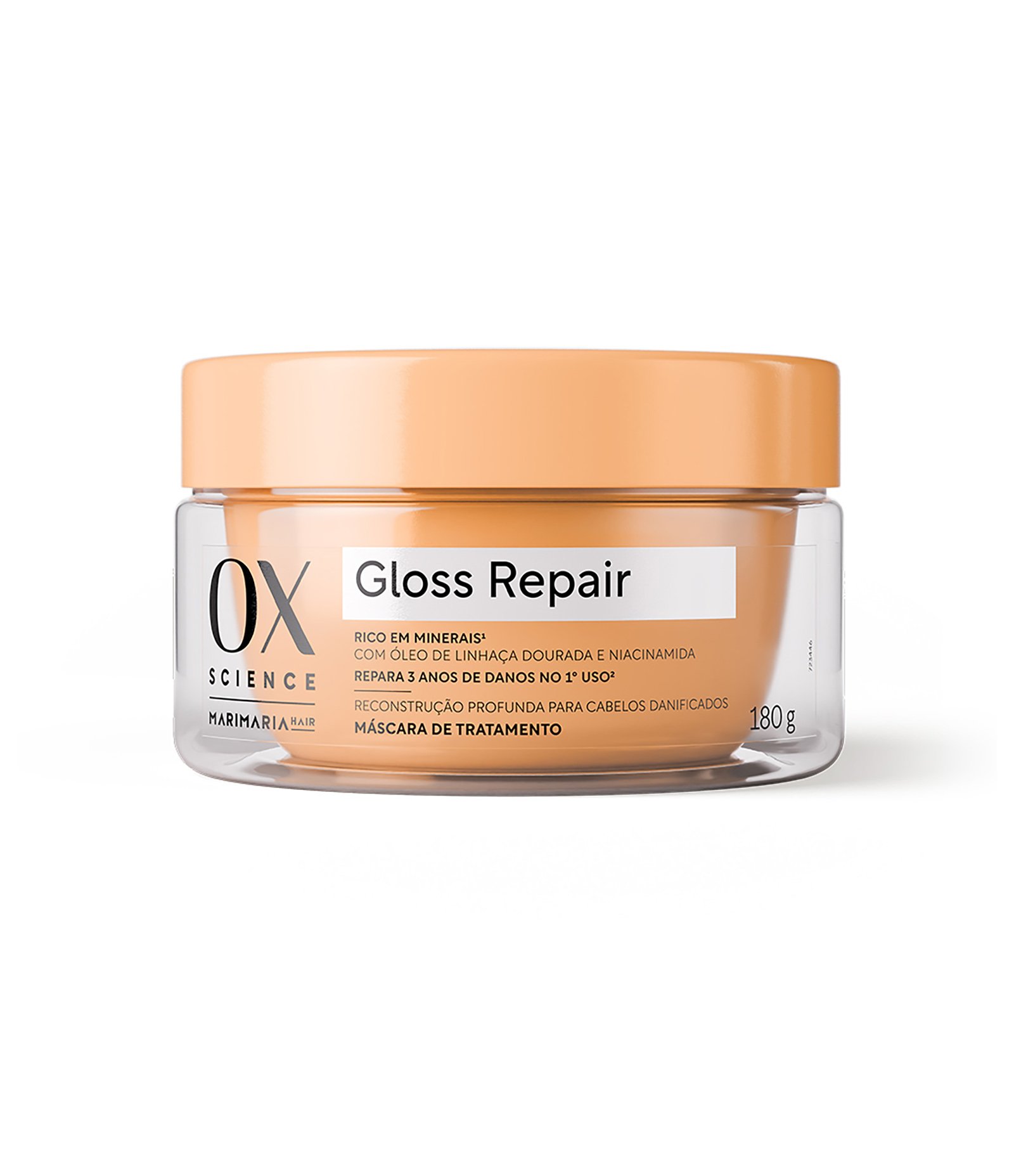 Mascara de Tratamento Capilar Science Gloss Repair Mari Maria OX 180g 1