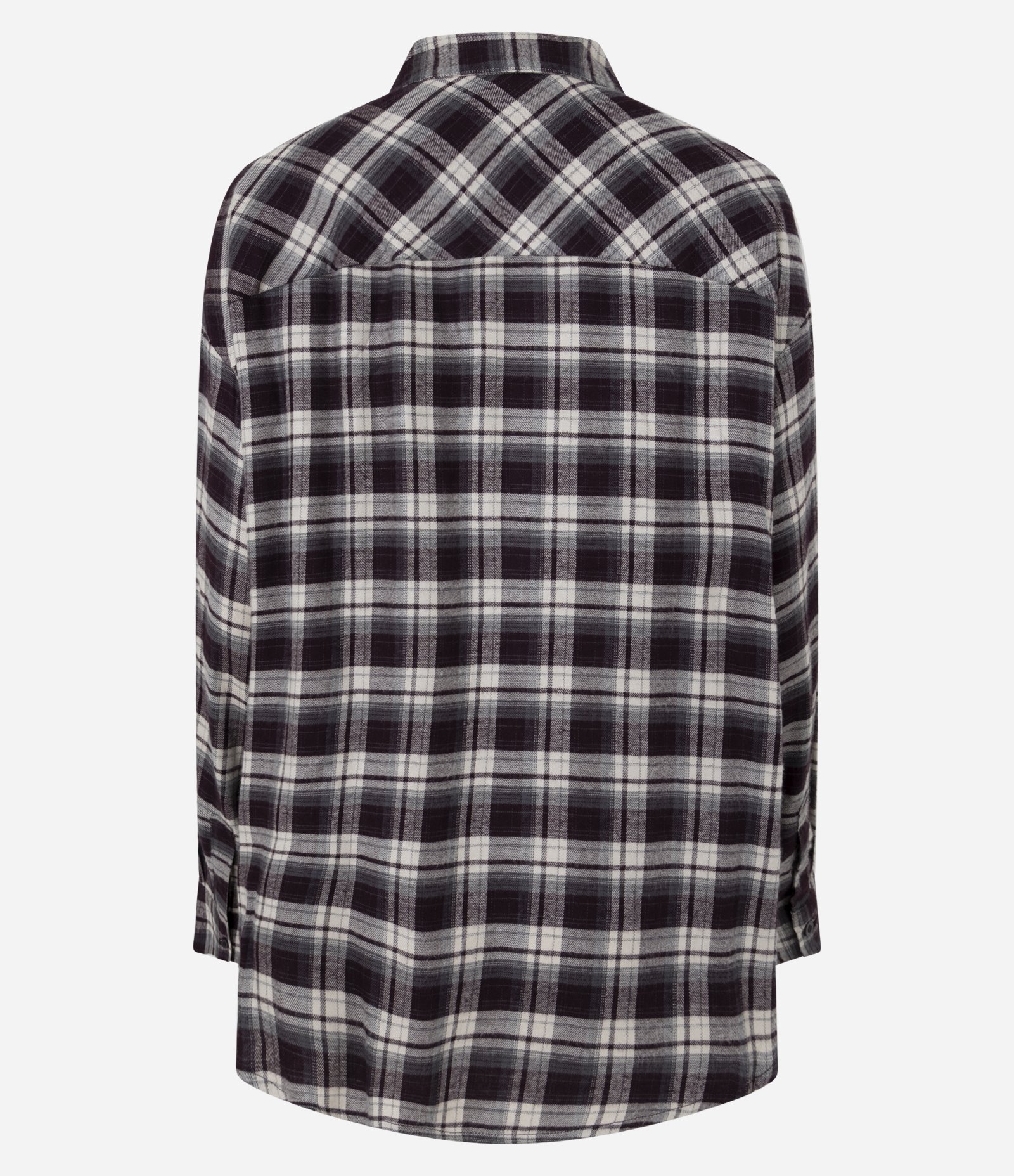 Camisa em Flanela Xadrez Bordô 6