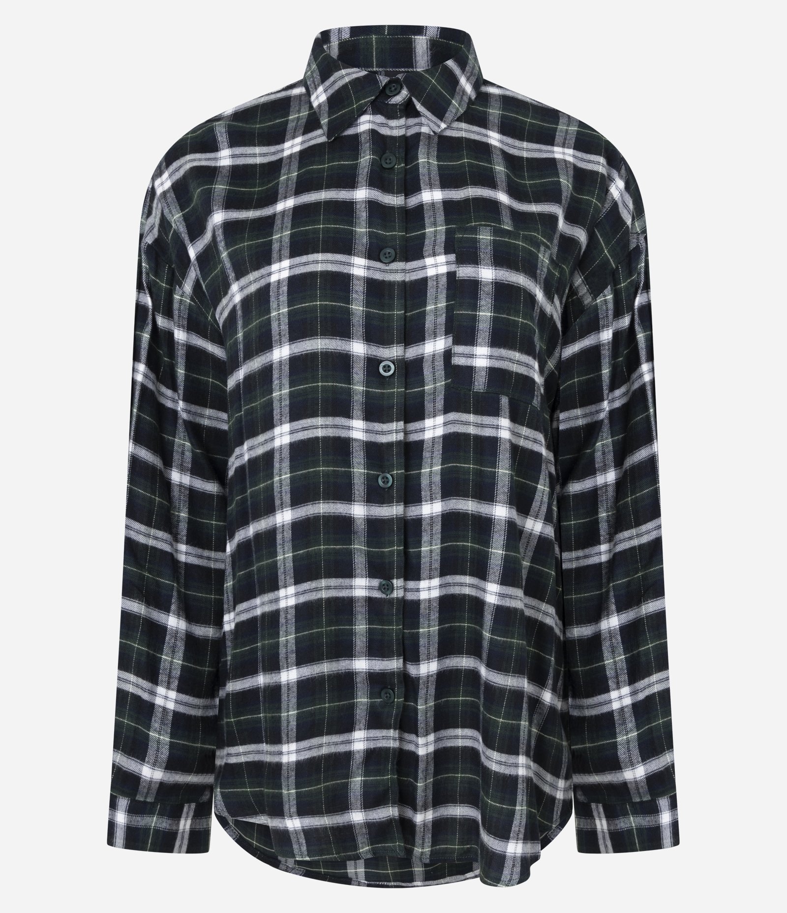 Camisa em Flanela Xadrez Azul Escuro 5