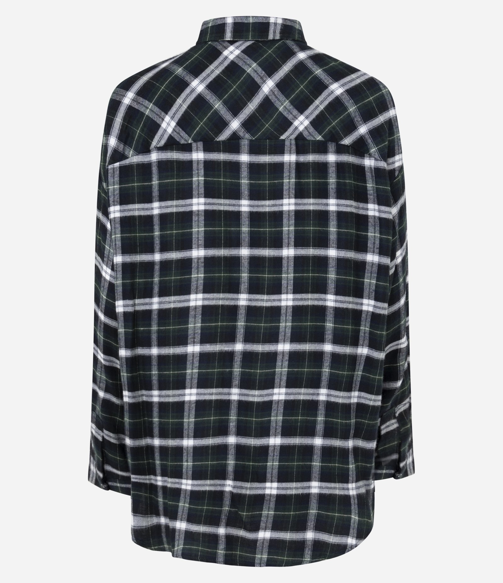 Camisa em Flanela Xadrez Azul Escuro 6