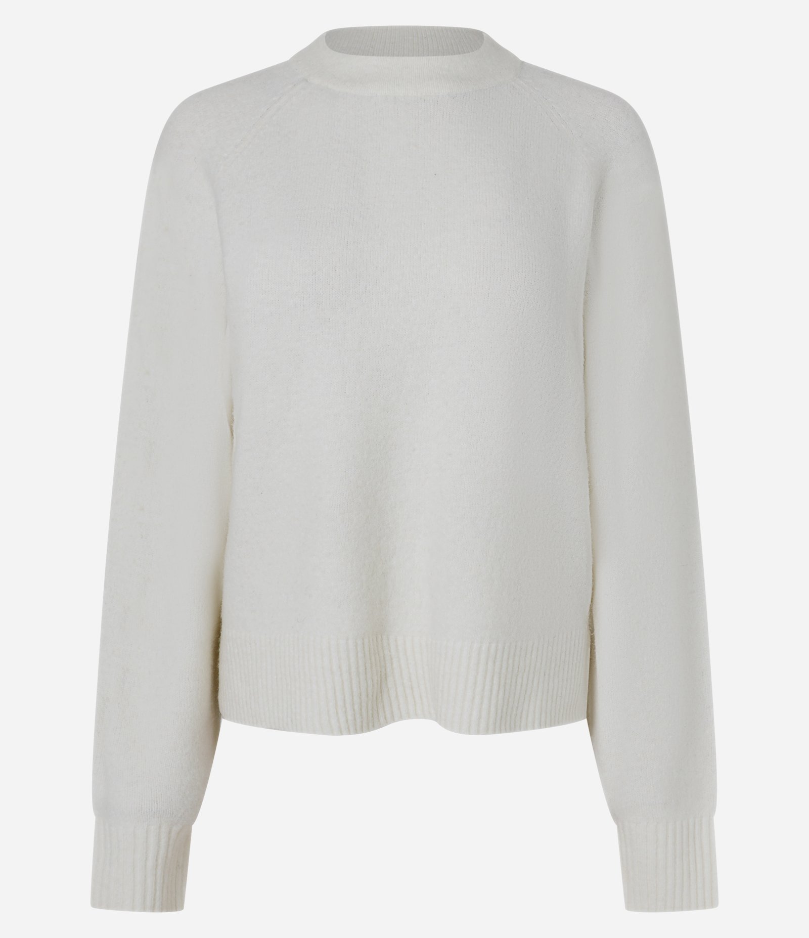Suéter em Tricô com Gola Redonda e Punhos Canelados Off White 1
