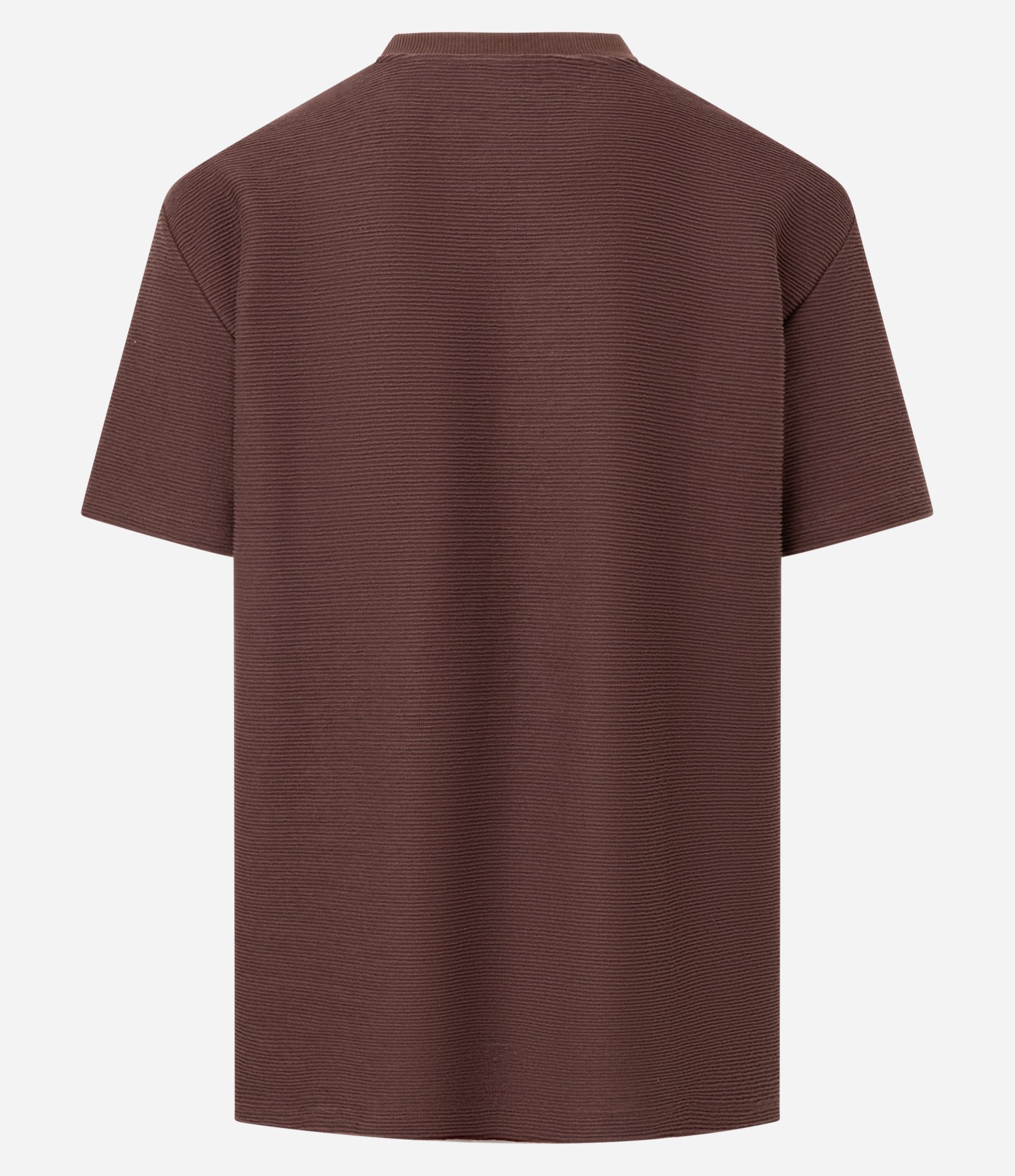 Camiseta Relaxed em Algodão com Textura Marrom 3