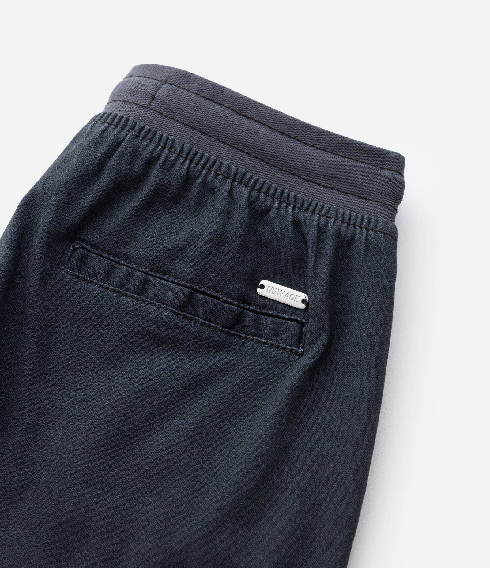 Bermuda Infantil em Sarja com Amarração - Tam 5 a 14 Anos Preto Fosco 4