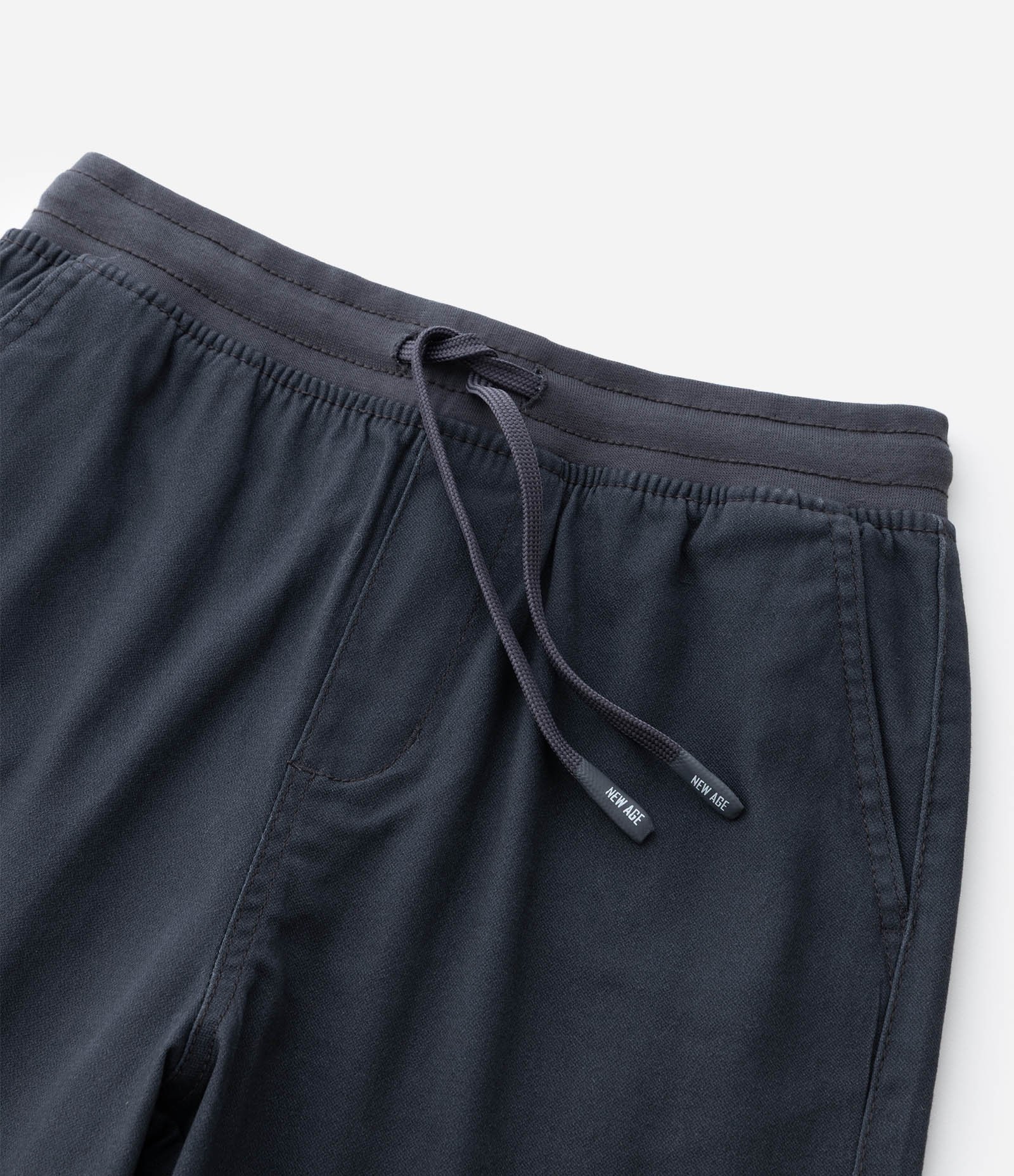 Bermuda Infantil em Sarja com Amarração - Tam 5 a 14 Anos Preto Fosco 5