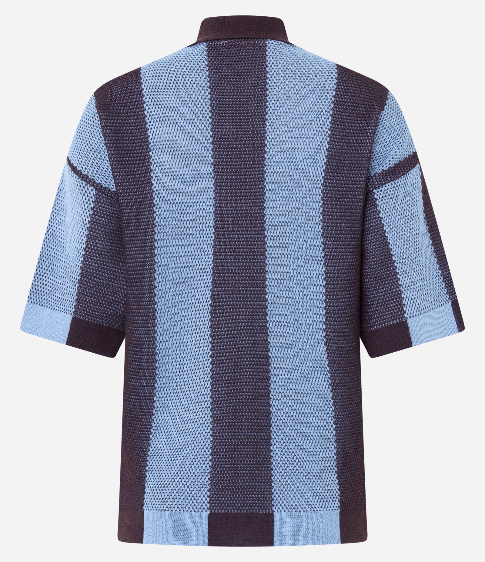 Camiseta Polo em Tricô Sportcore com Lettering 82 Azul 7