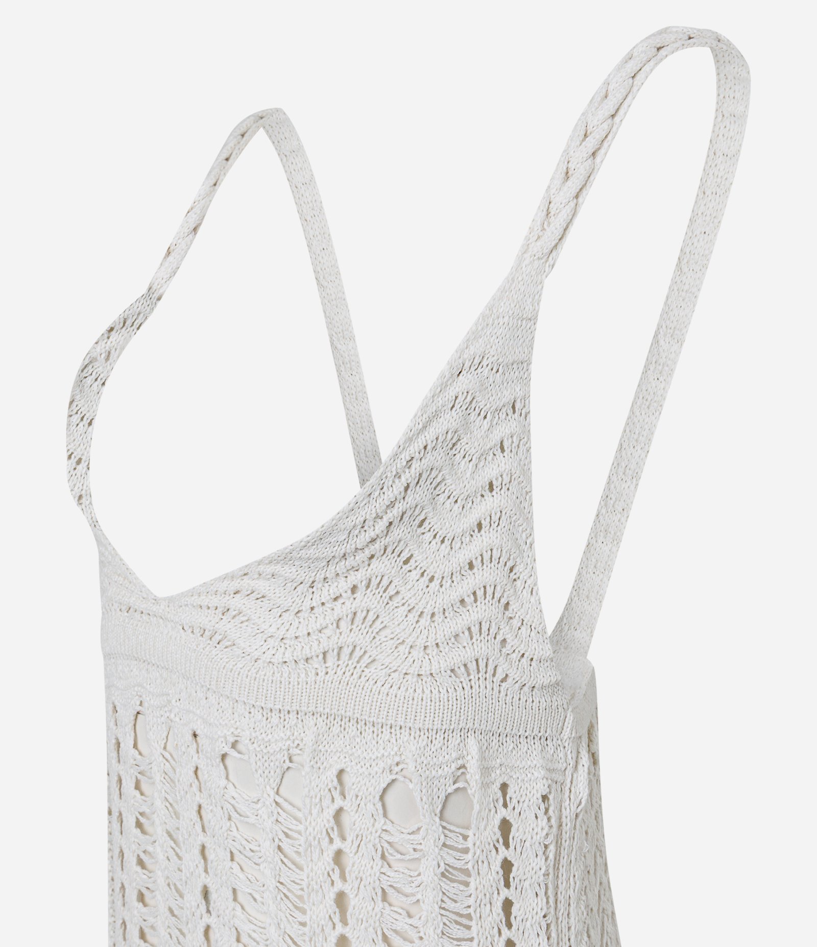 Vestido Longo Efeito Crochê com Alça Trançada Snow White 2