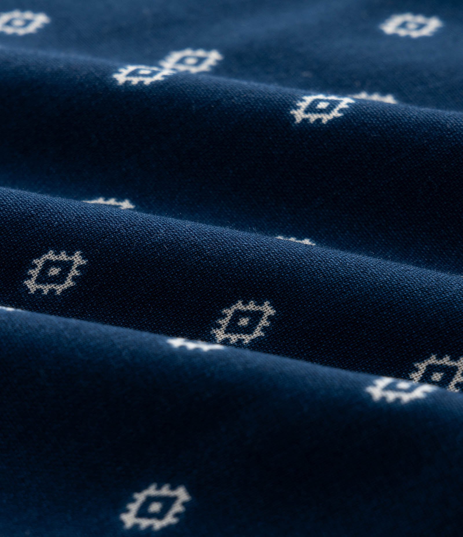 Blusa Bata Estampada em Viscose com Manga 3/4 Curve & Plus Size Azul 3