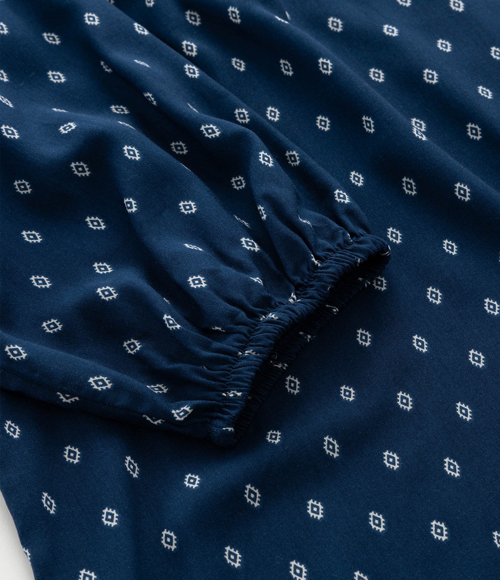 Blusa Bata Estampada em Viscose com Manga 3/4 Curve & Plus Size Azul 4