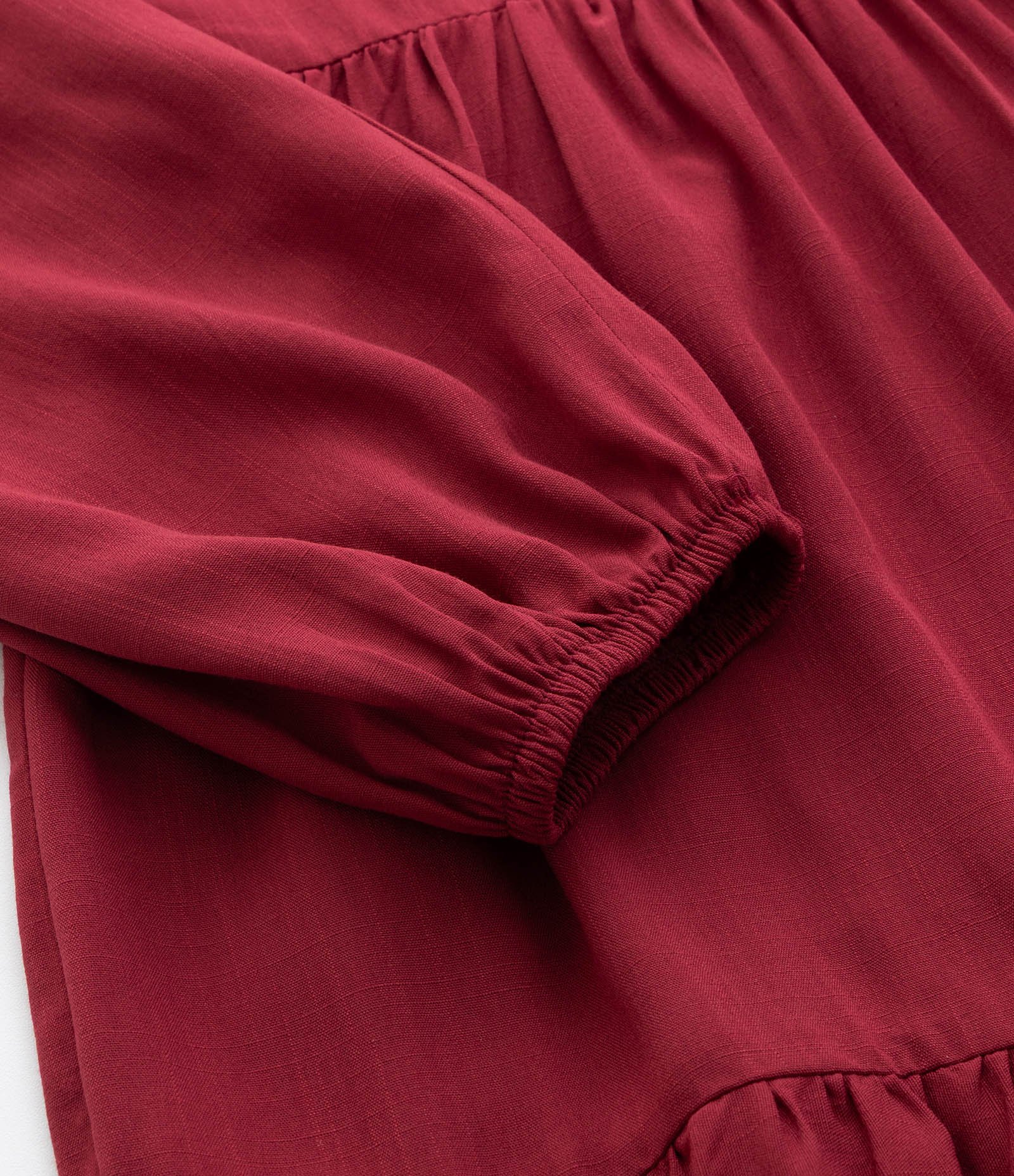 Vestido Curto com Textura Franzida Curve & Plus Size Vermelho 4