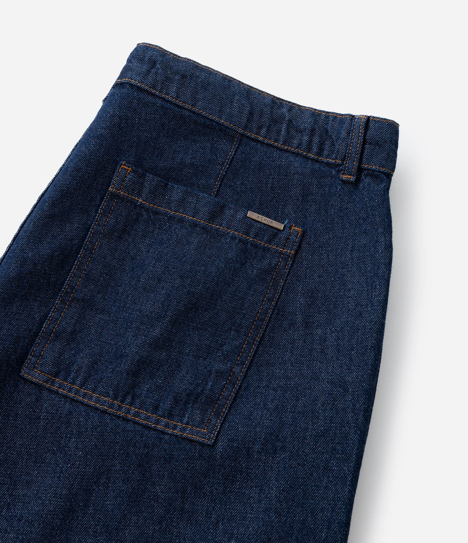 Bermuda Jorts em Jeans com Bolsos Embutido Curve & Plus Size Azul Escuro 15