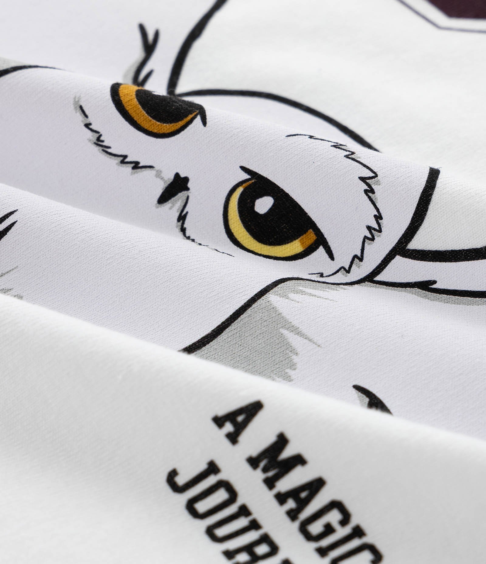 Camiseta Relaxed Infantil com Estampa Coruja Edwiges – Tam 5 a 16 Anos Branco 3