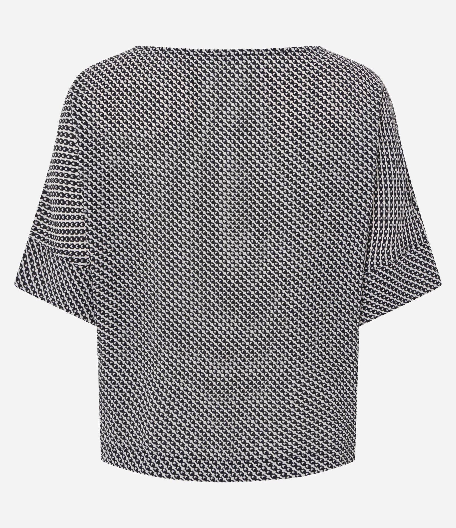 Blusa Chiffon Geométrica com Corrente Cinza 6