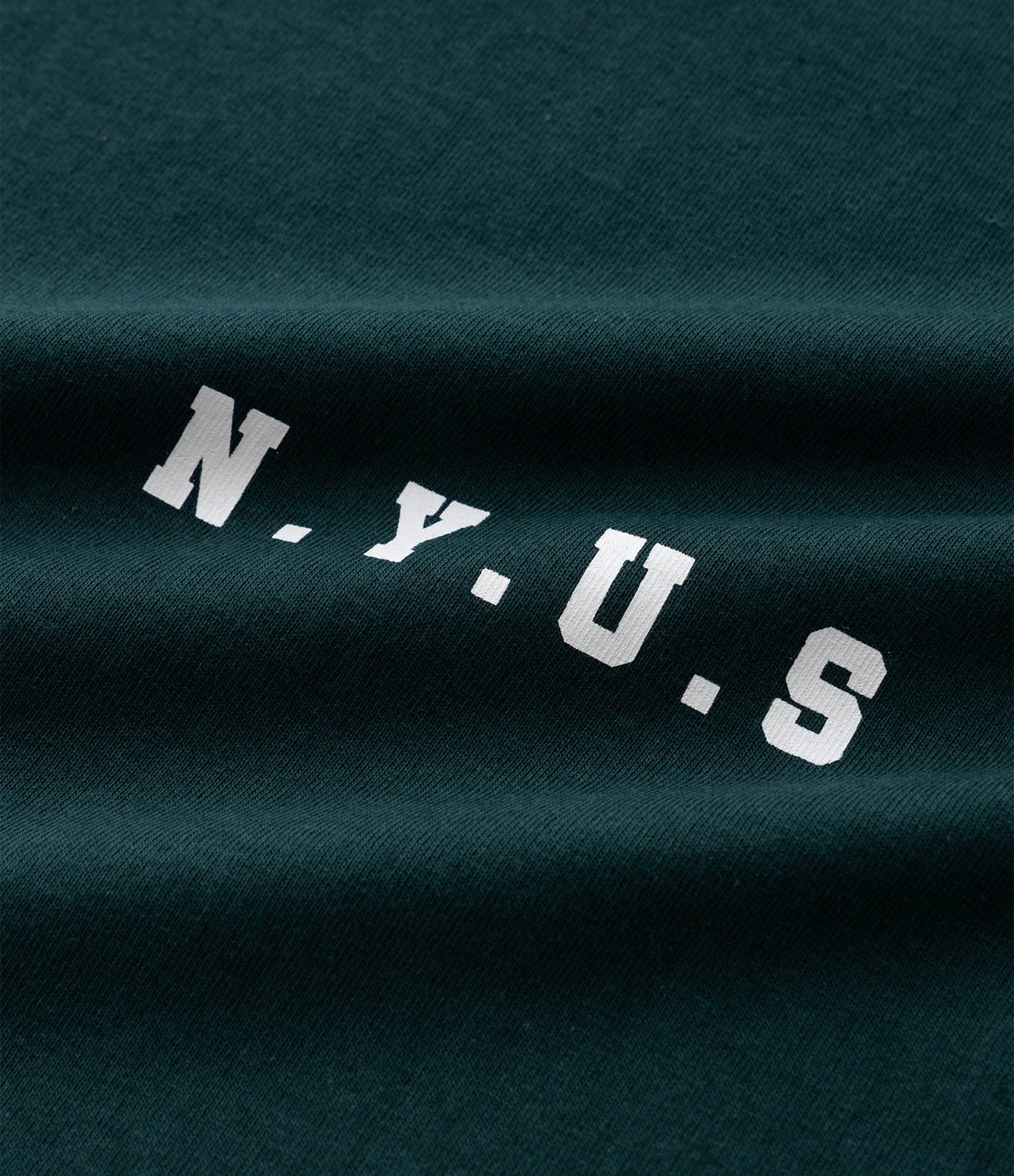 Camiseta Relaxed em Algodão com Listras e Estampa NYUS 93 Verde 3