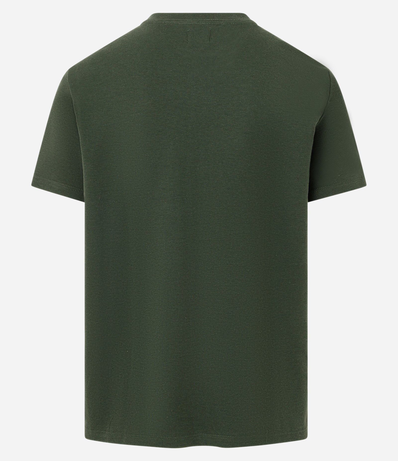 Camiseta Regular em Algodão com Textura Verde 7