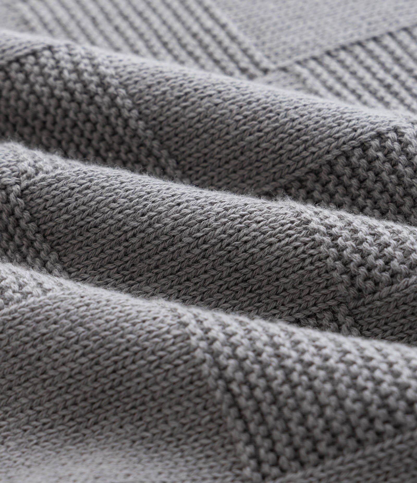 Casaco Infantil em Efeito Tricô Texturizado com Patch e Bordado – Tam 5 a 14 Anos Cinza 3