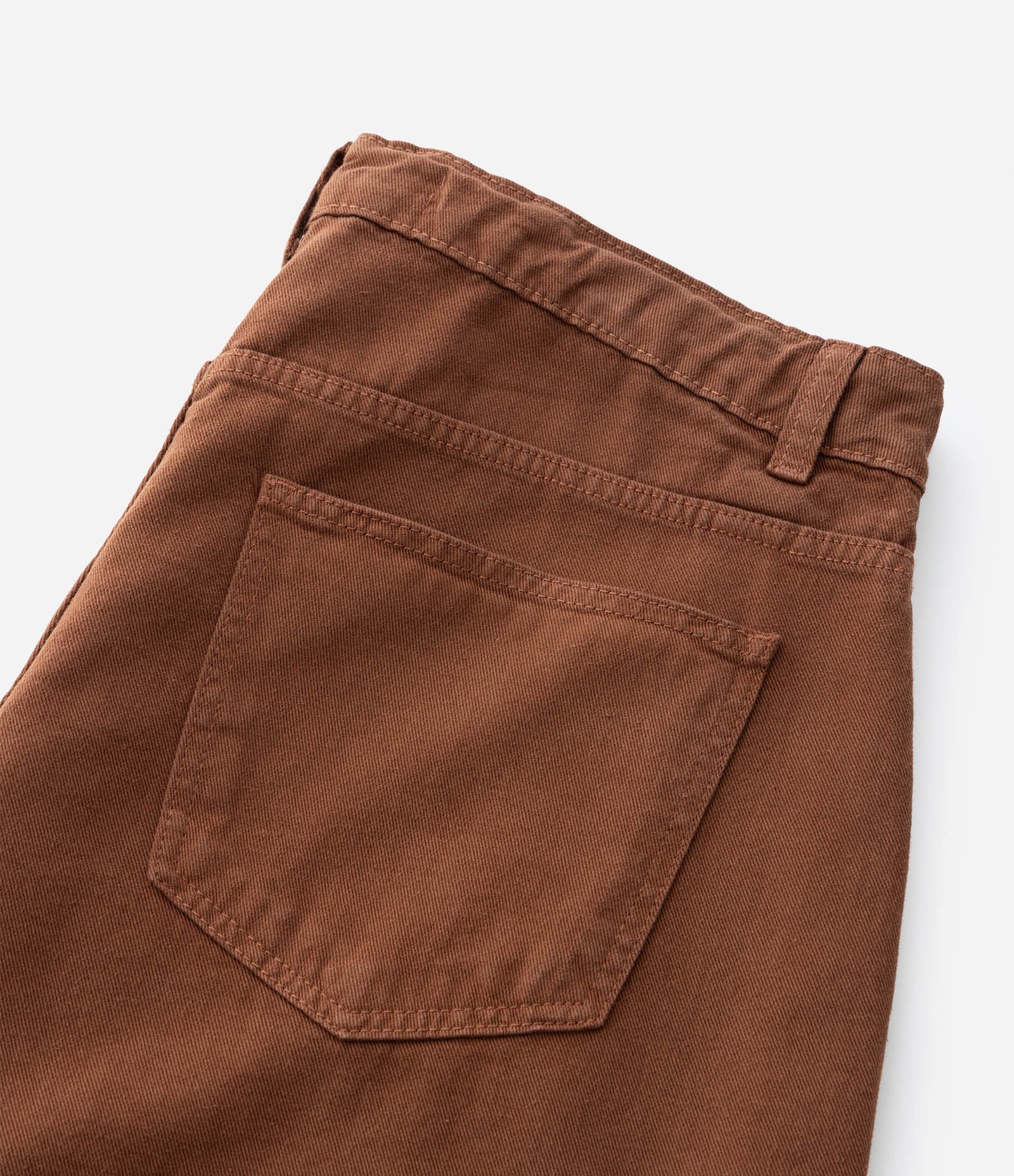 Short Saia em Sarja com Bolsos Bordados Curve & Plus Size Marrom 12