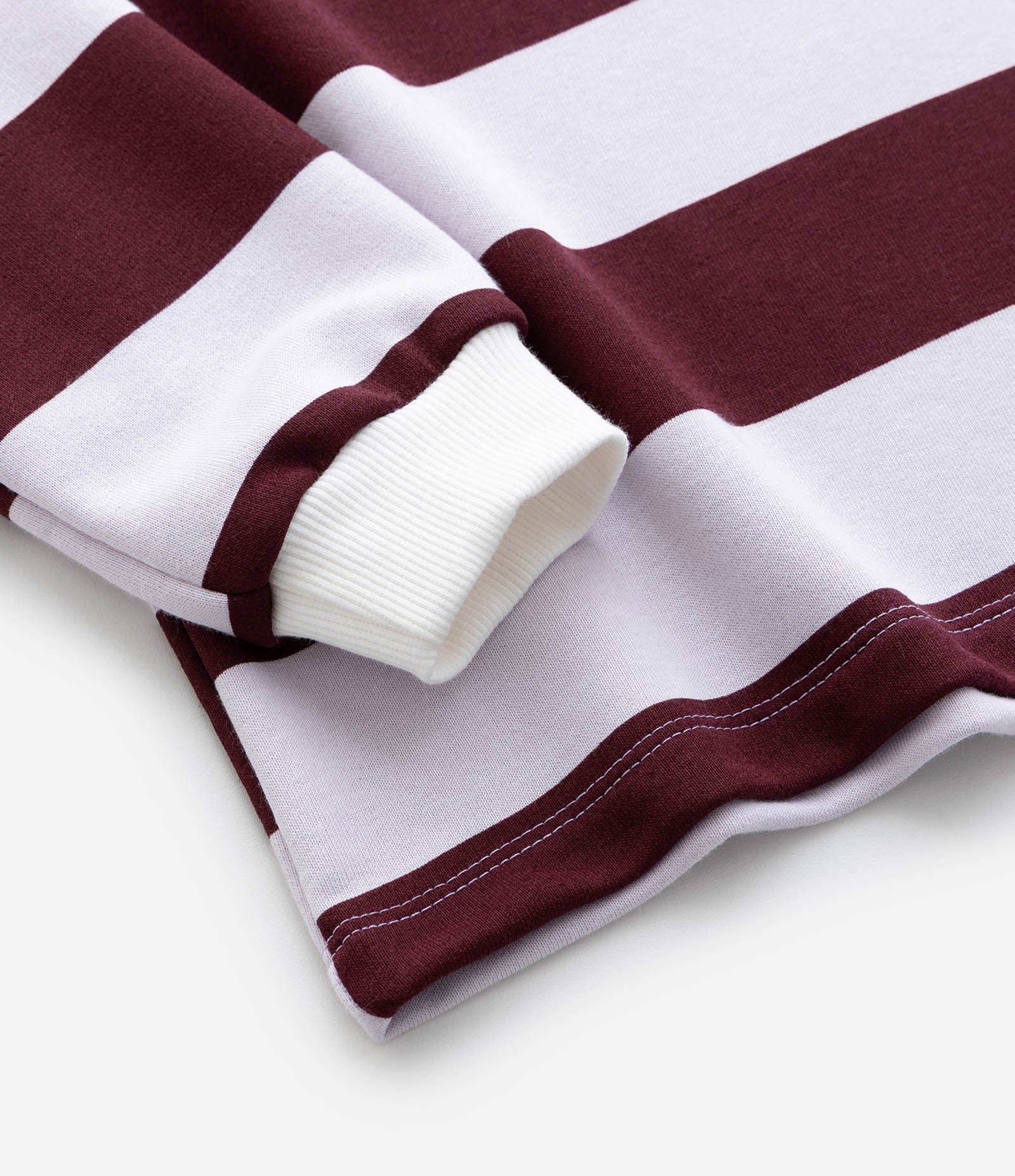 Casaco Infantil Listrado com Estampa Minnie e Gola Polo – Tam 1 a 7/8 Anos Bordô/Lilás 4