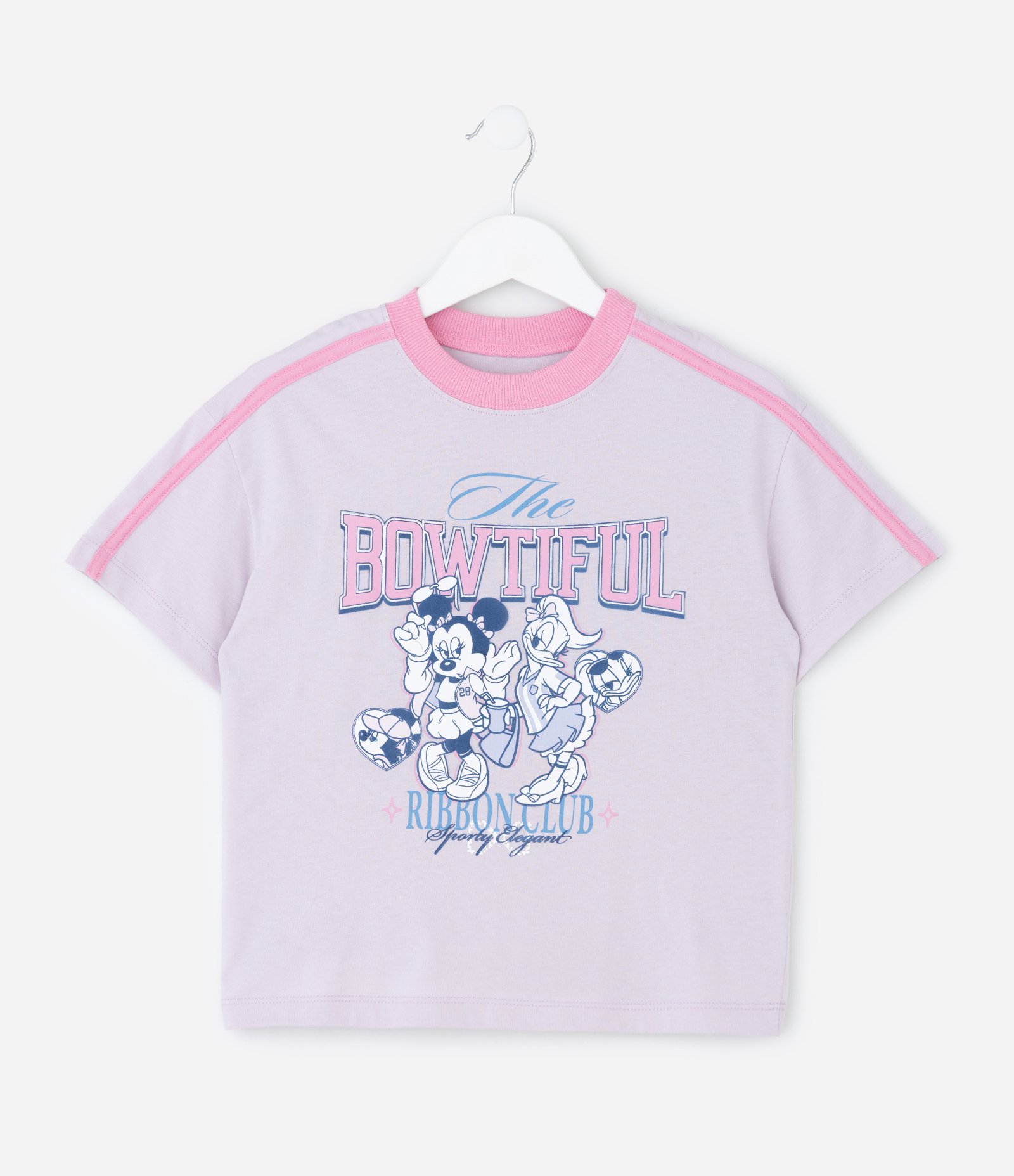 Blusa Relaxed Infantil com Estampa Minnie e Margarida – Tam 2 a 8 Anos Lilás 1