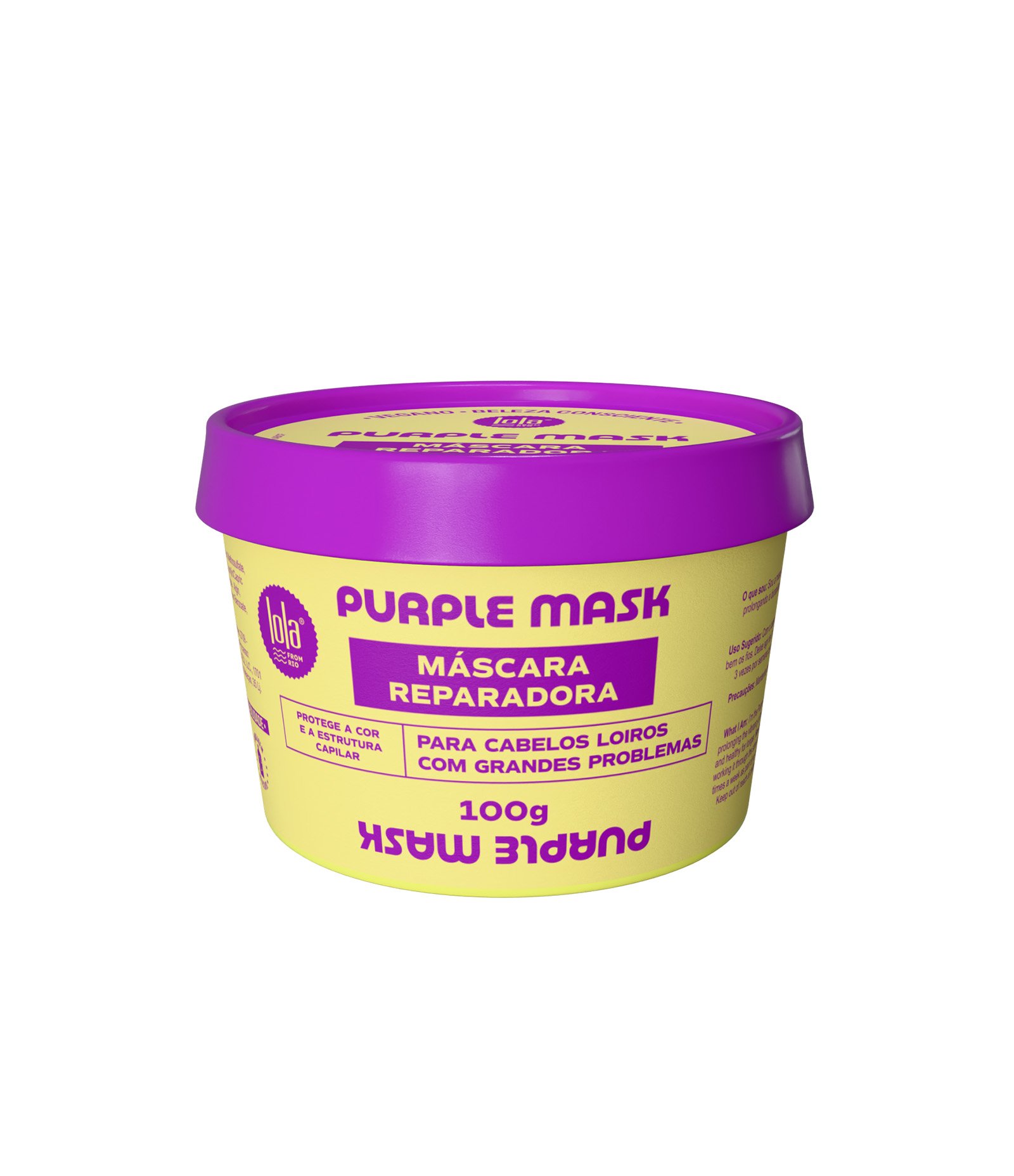 Mascara Capilar Reparadora Purple Mask Lola 250ml 1