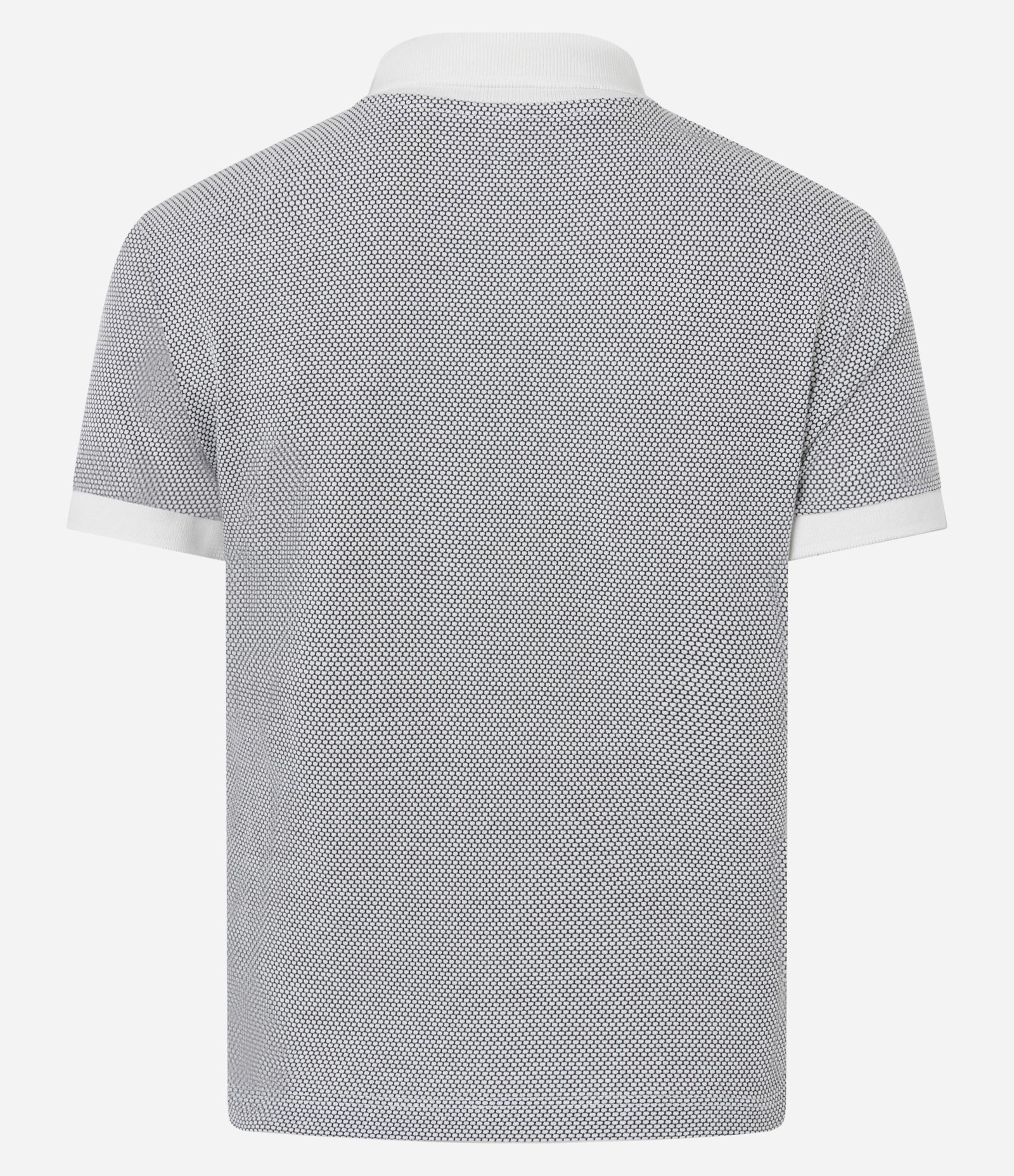 Blusa Polo em Algodão Texturizado em Favinho Branco 6