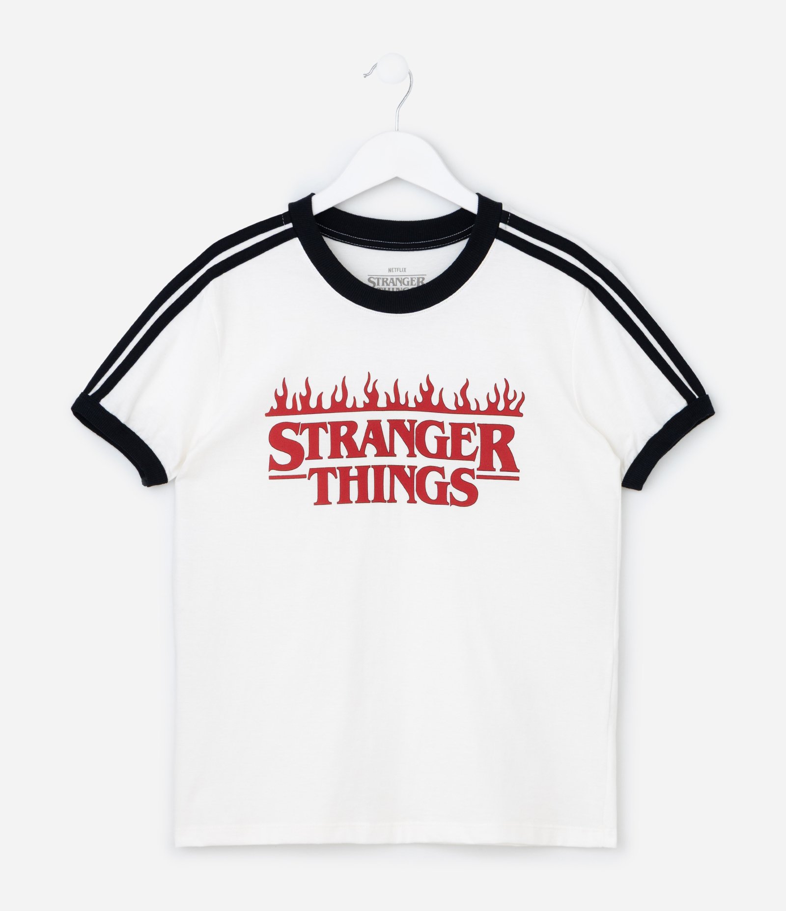 Camiseta Infantil com Estampa Stranger Things - Tam 5 a 14 Anos Branco 1
