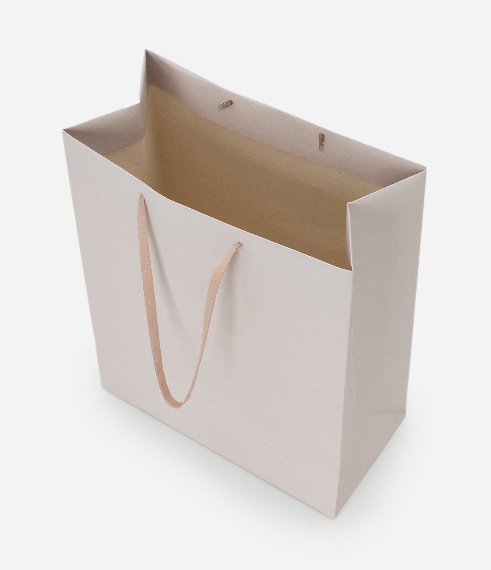 Embalagem de Presente Média com Textura Lisa Rosa Claro 3