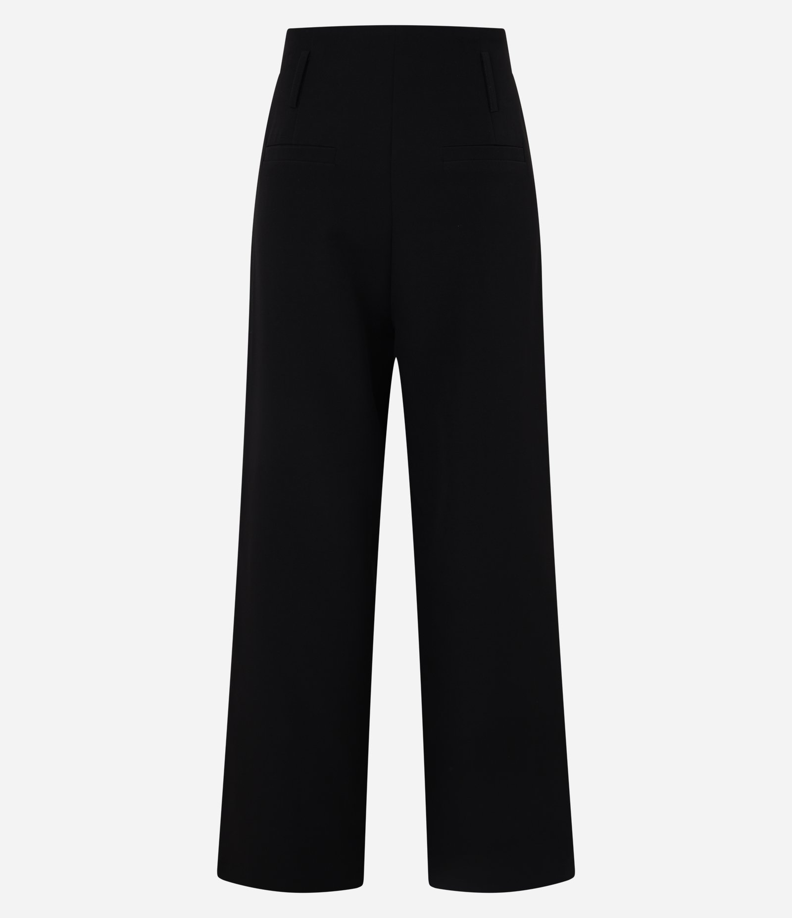 Calça Wide Leg Alfaiatada com Pregas Frontais Preto 2