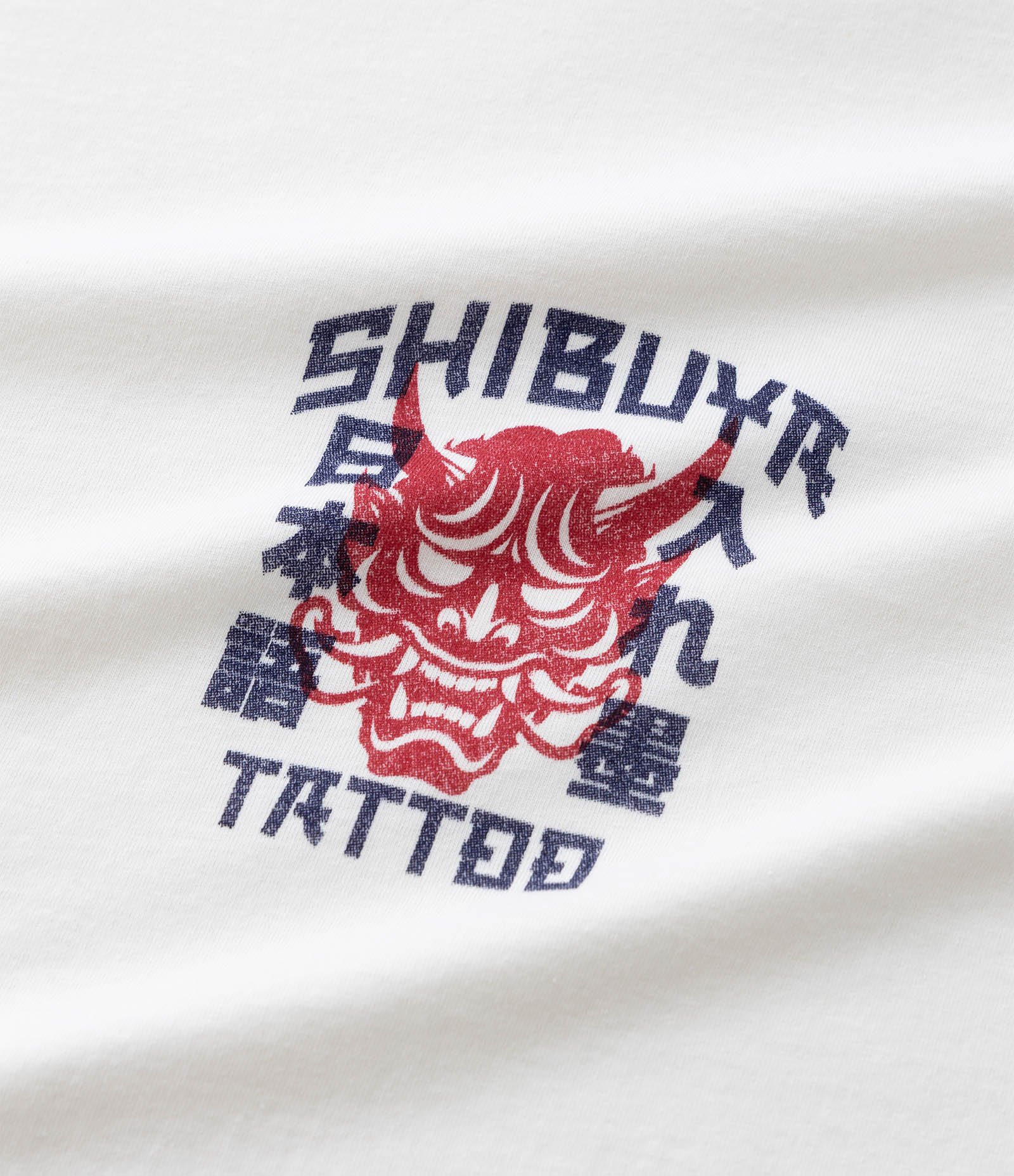 Camiseta Comfort com Estampa Localizada Japonismo Máscara Branco 6