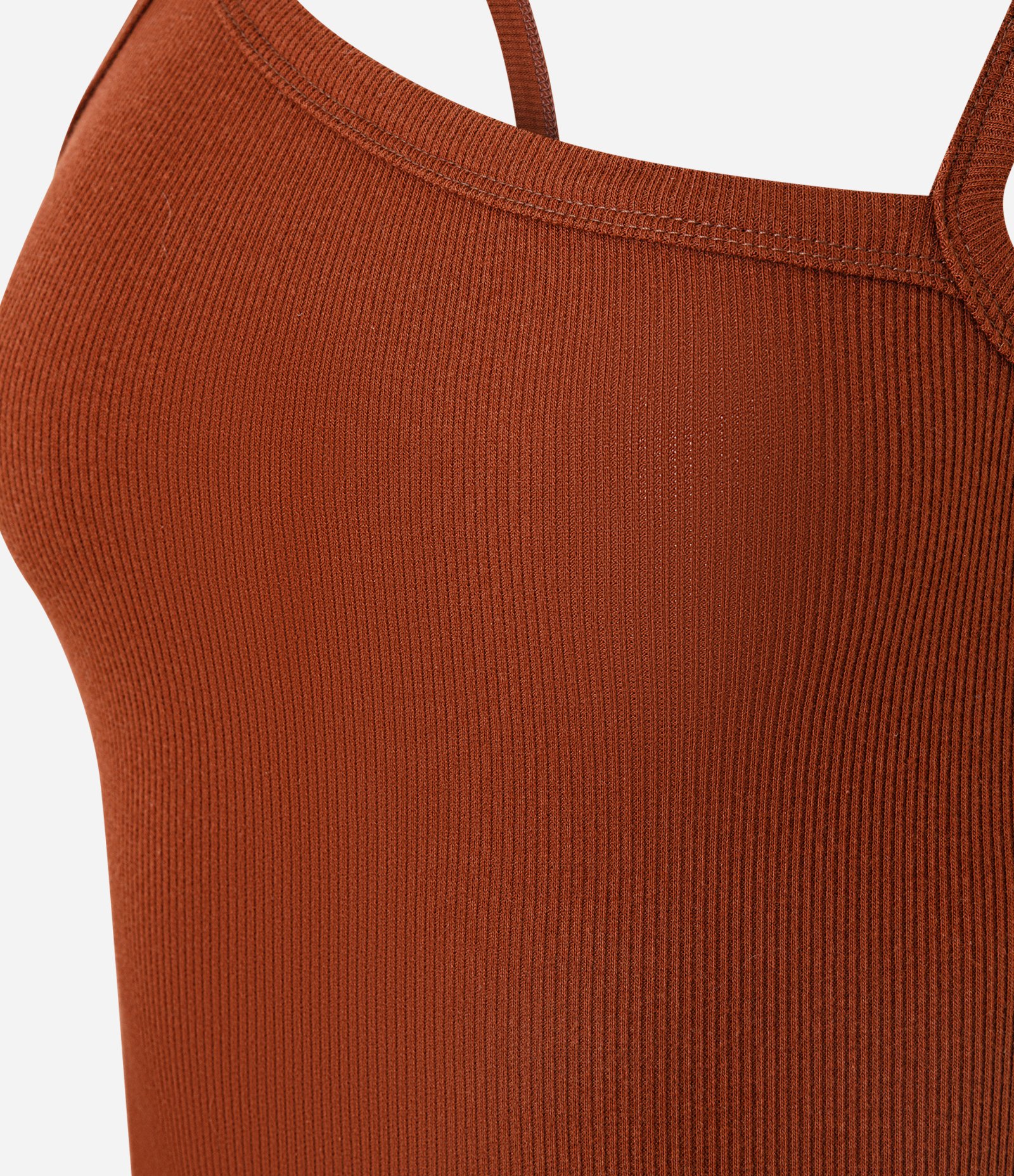 Blusa em Ribana com Decote Assimétrico Telha 5