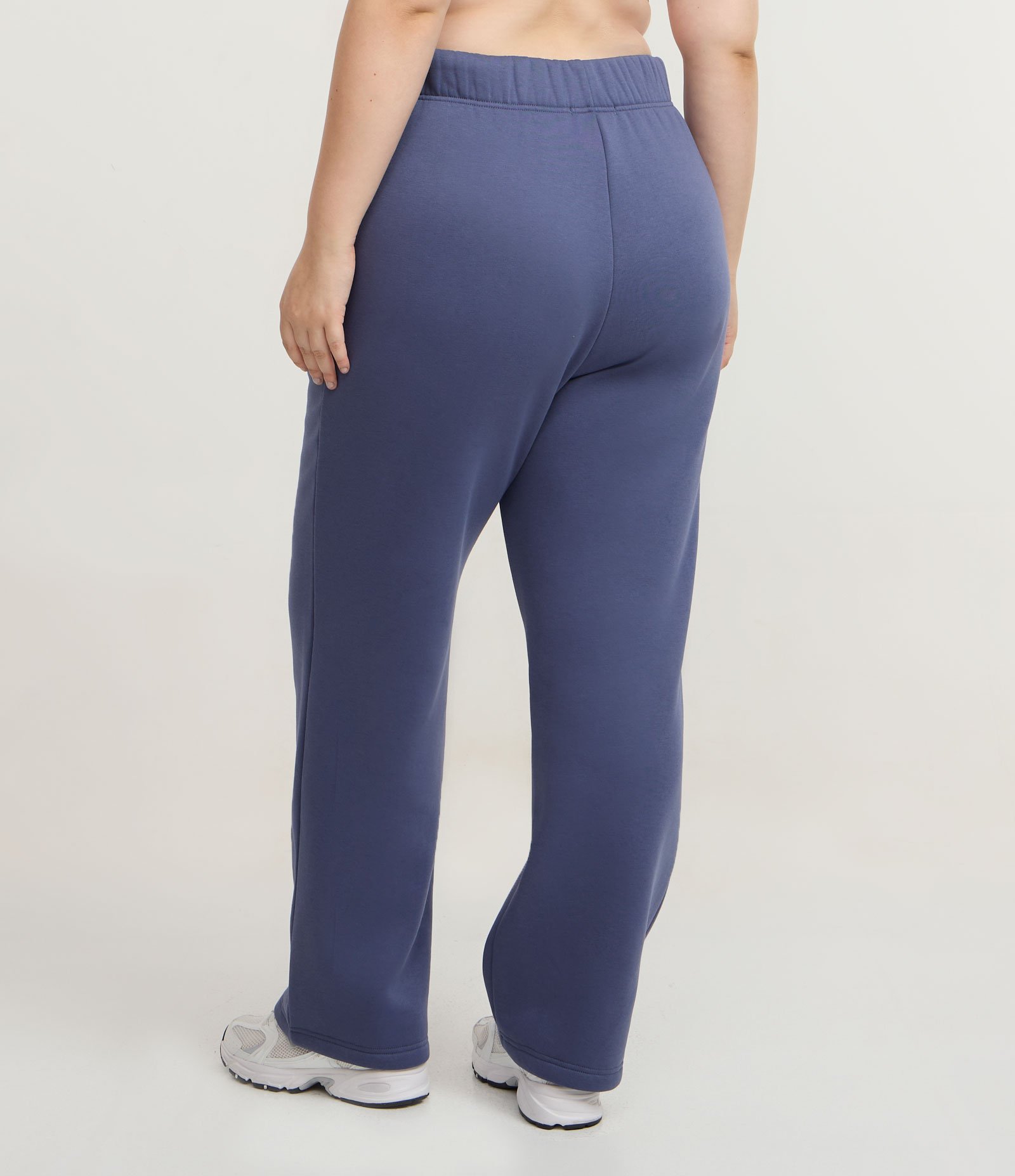 Calça Esportiva em Moletom com Felpa Curve & Plus Size Azul 4