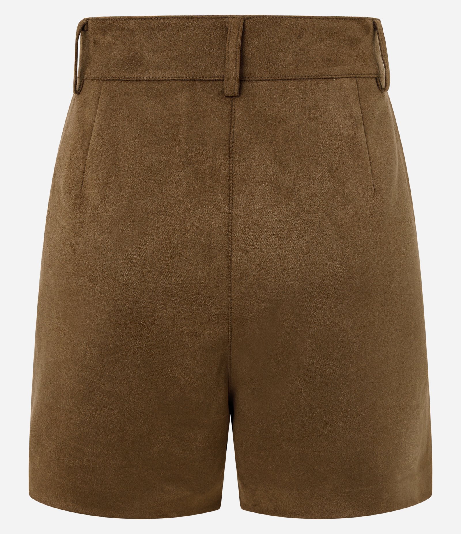 Short em Suede com Passantes Marrom 3