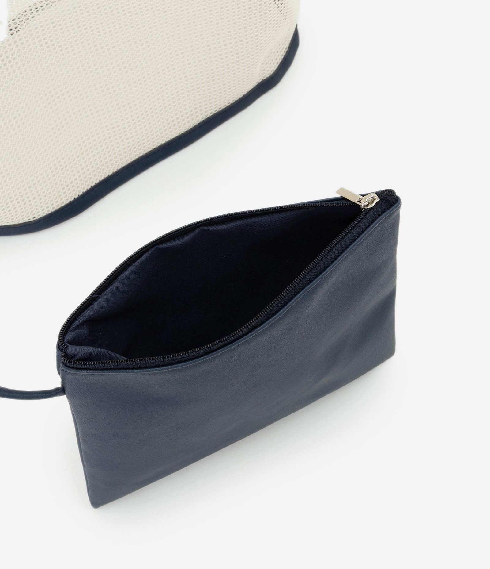 Bolsa Telinha com Alça em PU e Necessaire Removível Branco 7