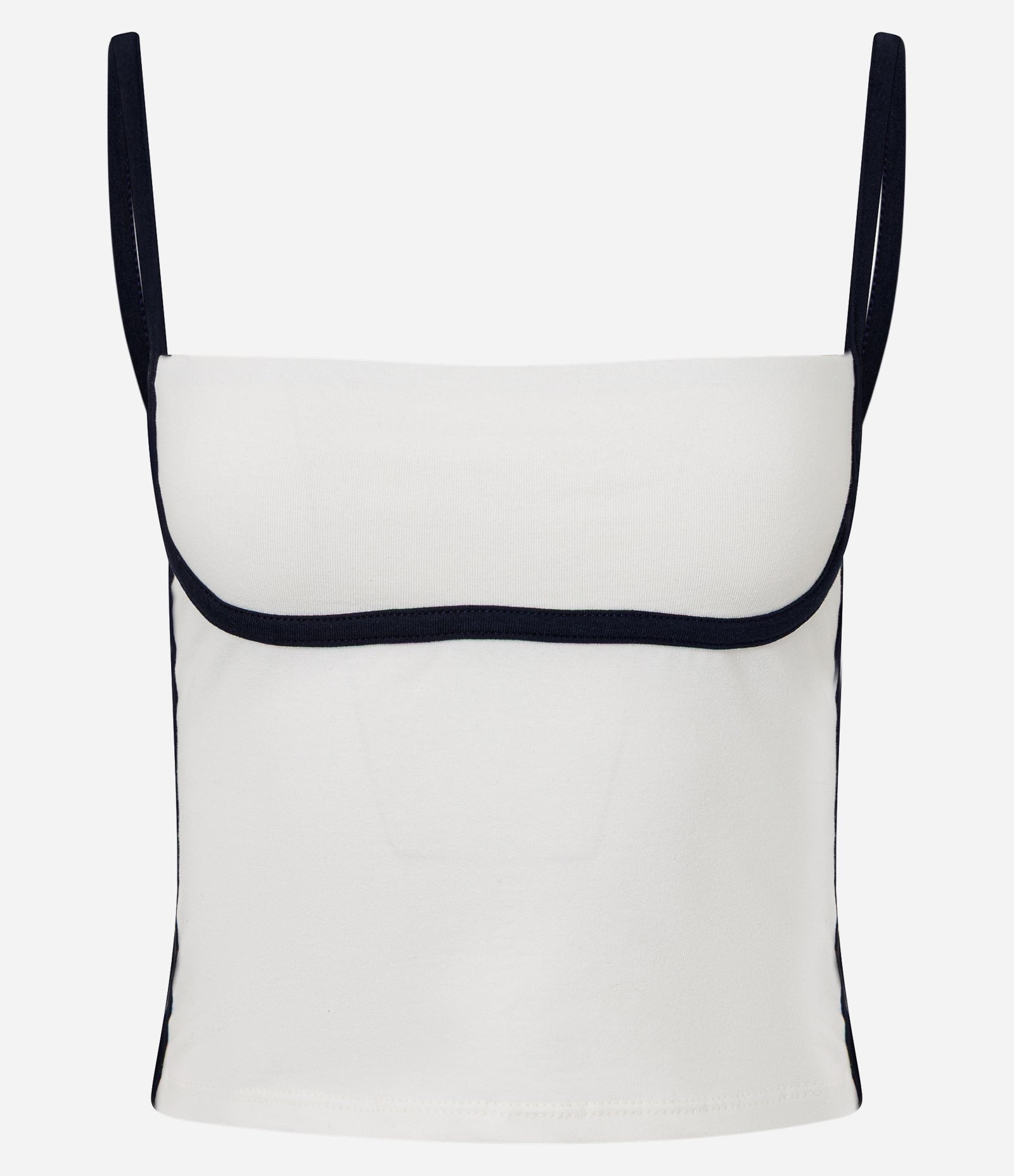 Blusa em Cotton com Detalhe Contrastante Branco 3